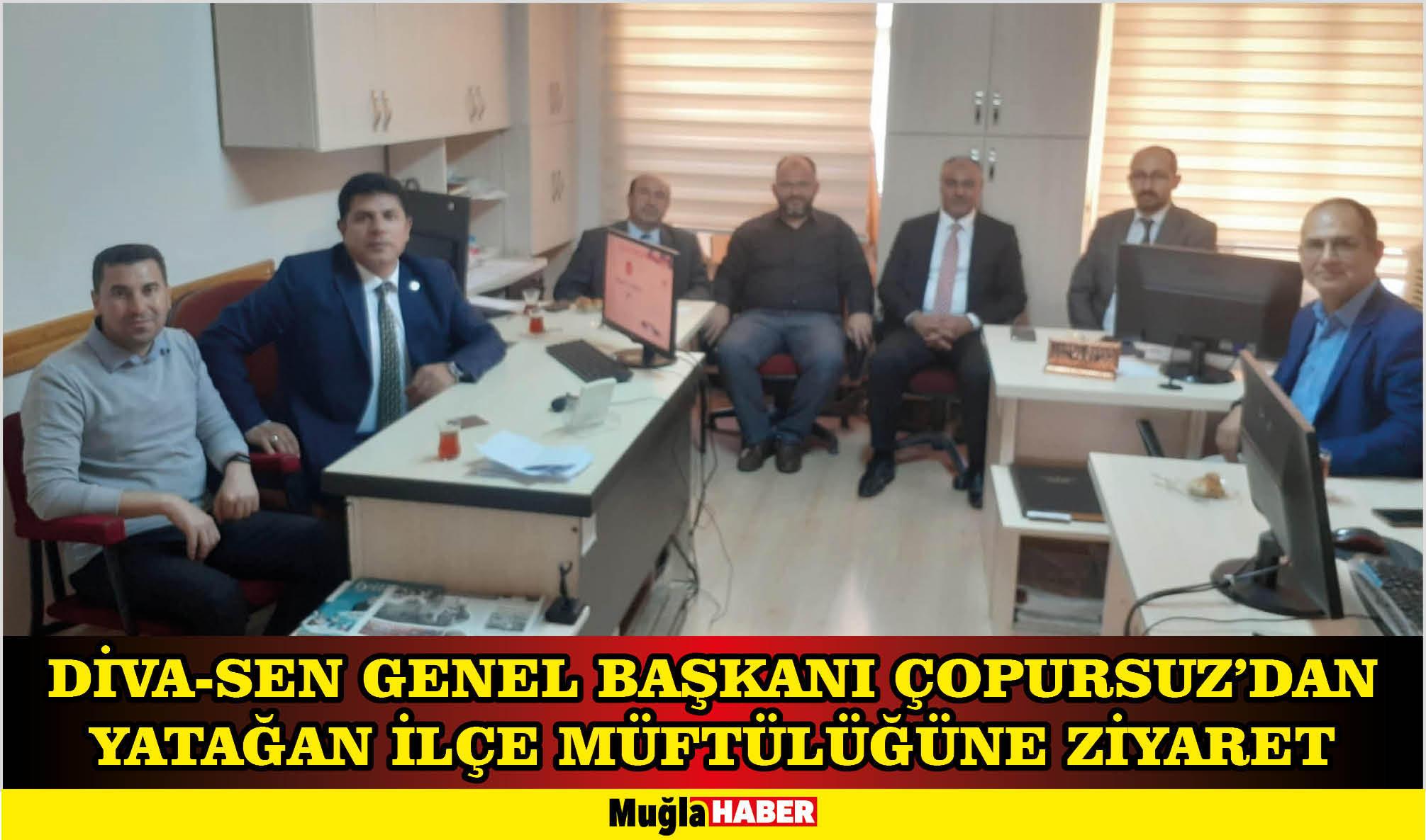 DİVA-SEN GENEL BAŞKANI ÇOPURSUZ’DAN YATAĞAN İLÇE MÜFTÜLÜĞÜNE ZİYARET