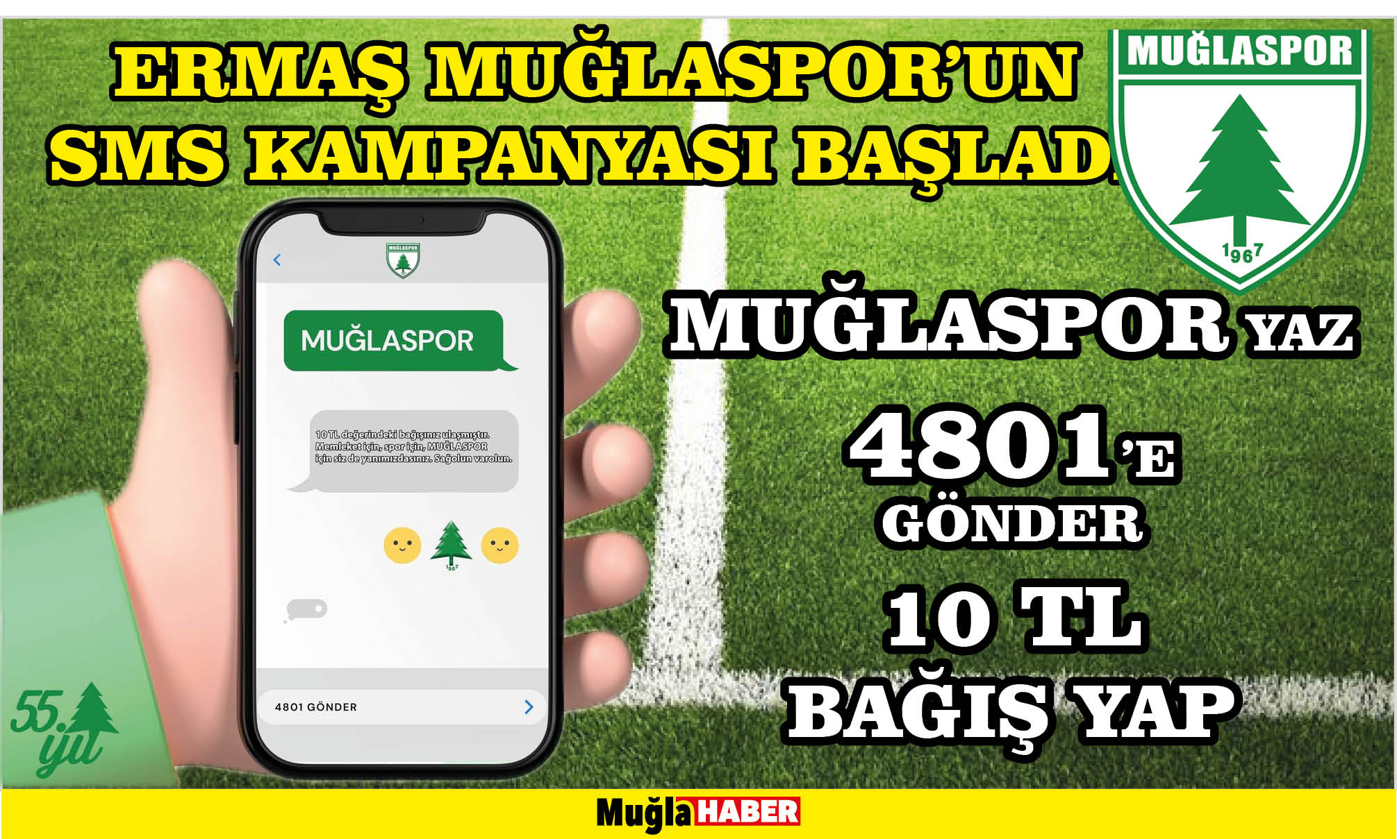 ERMAŞ MUĞLASPOR’UN SMS KAMPANYASI BAŞLADI