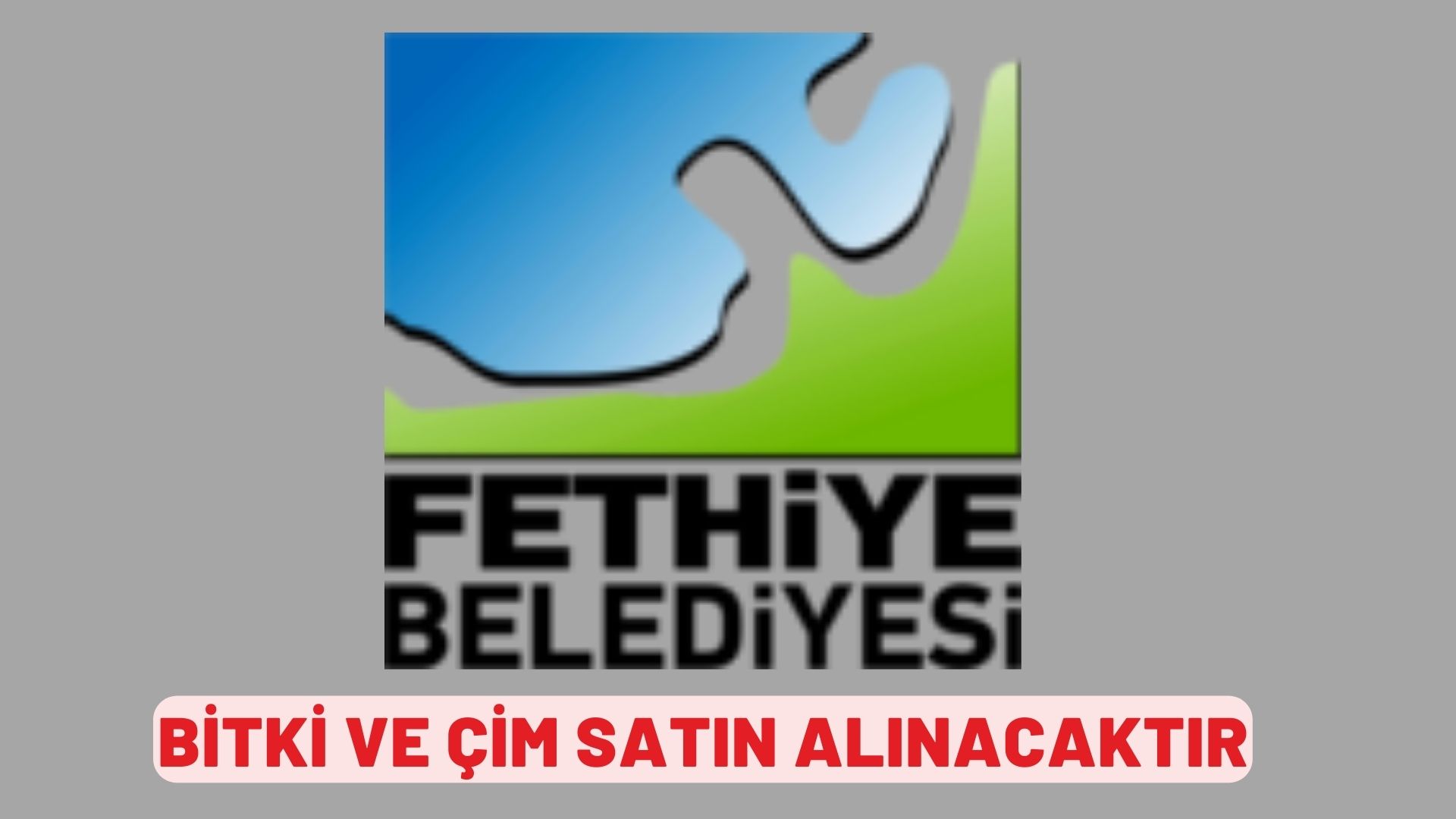 Bitki ve çim satın alınacaktır