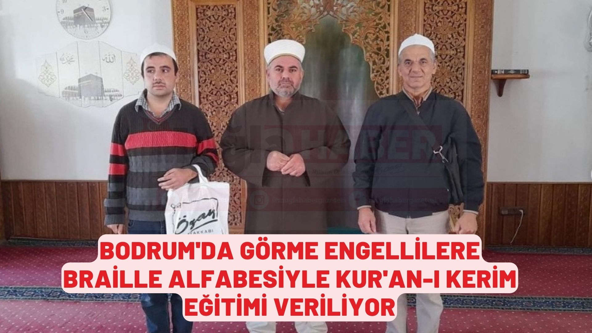 Bodrum'da görme engellilere Braille alfabesiyle Kur'an-ı Kerim eğitimi veriliyor