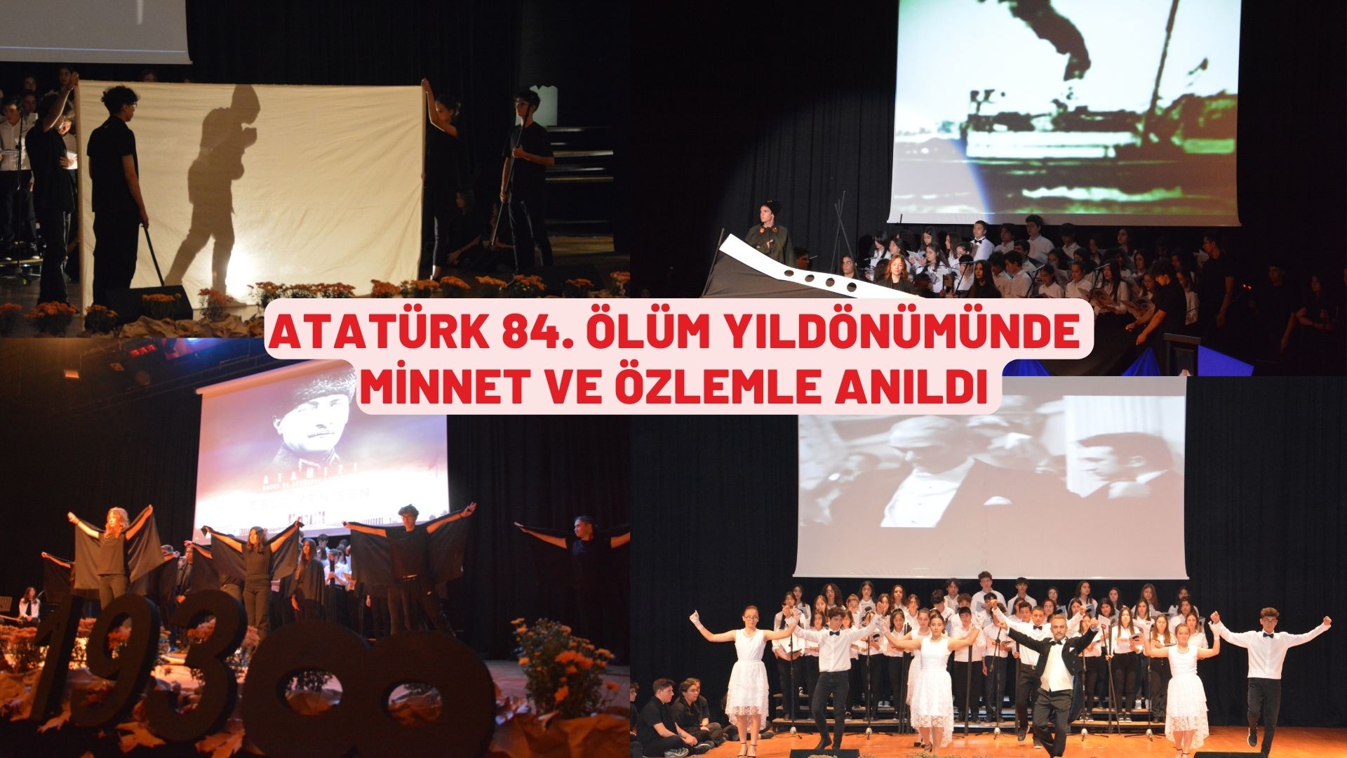 ATATÜRK 84. ÖLÜM YILDÖNÜMÜNDE MİNNET VE ÖZLEMLE ANILDI