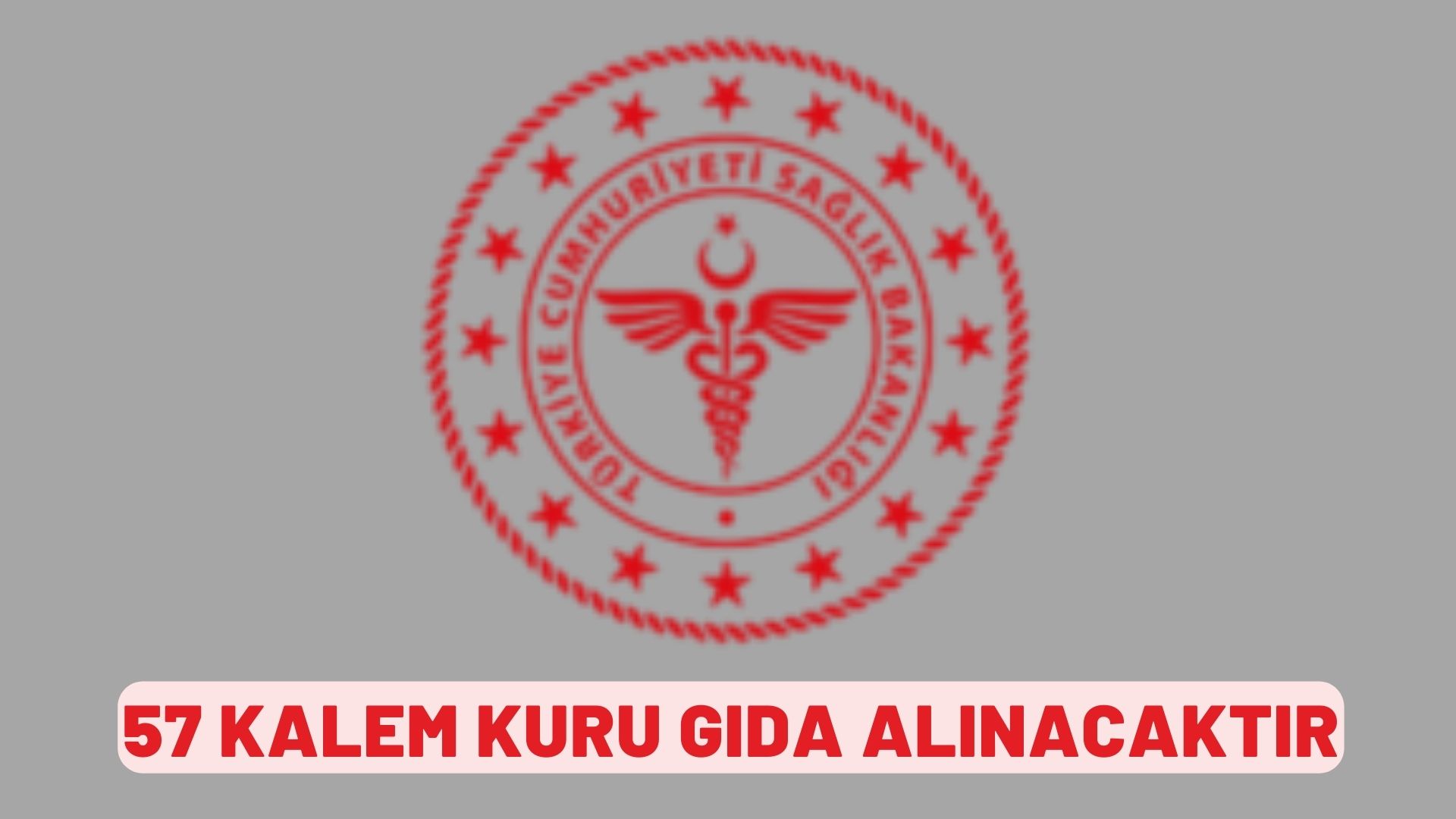 57 Kalem Kuru Gıda Alınacaktır