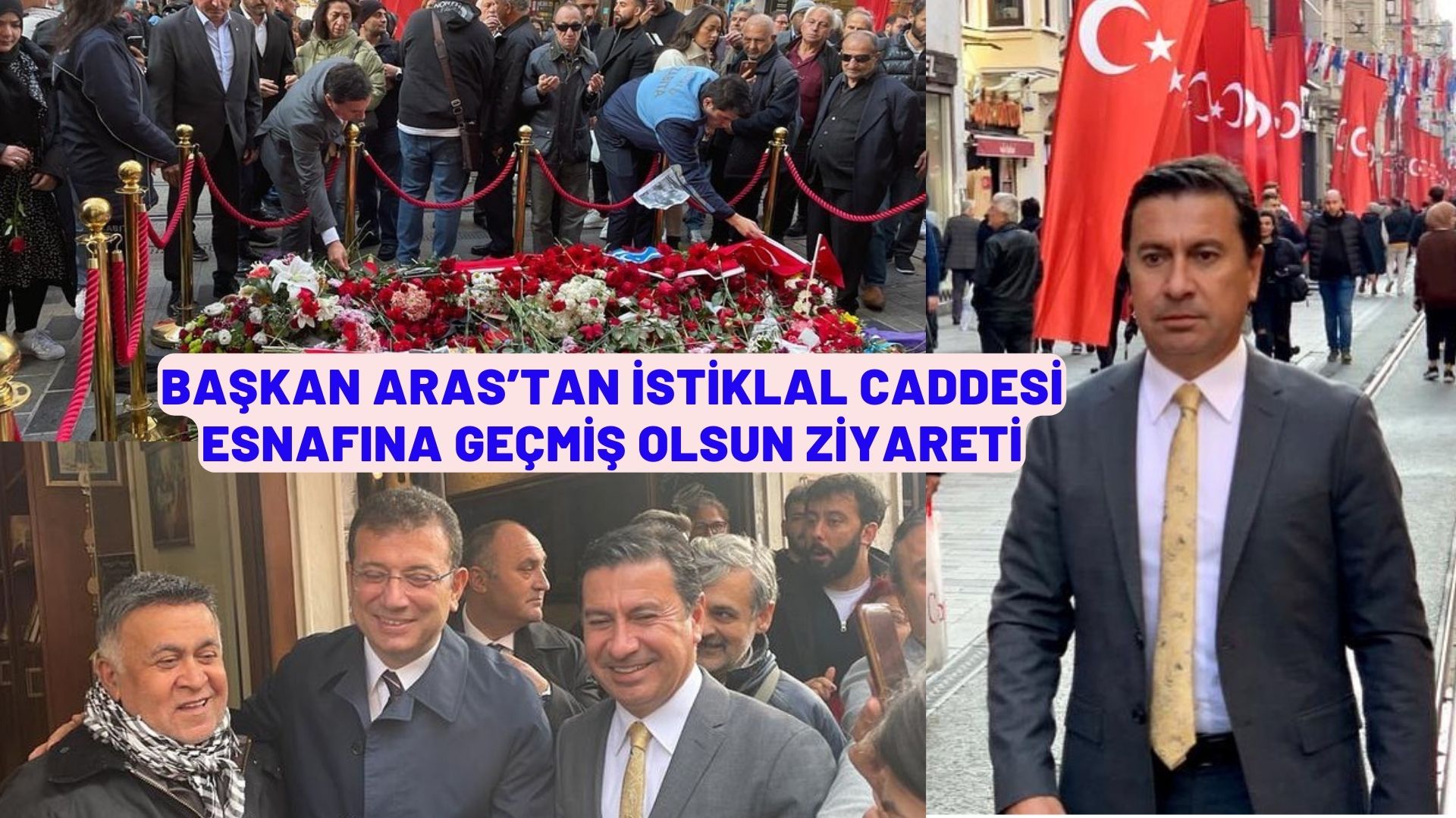 BAŞKAN ARAS’TAN İSTİKLAL CADDESİ ESNAFINA GEÇMİŞ OLSUN ZİYARETİ