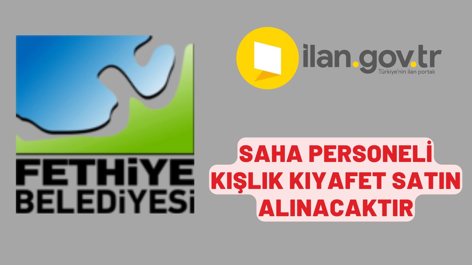 Saha personeli kışlık kıyafet satın alınacaktır