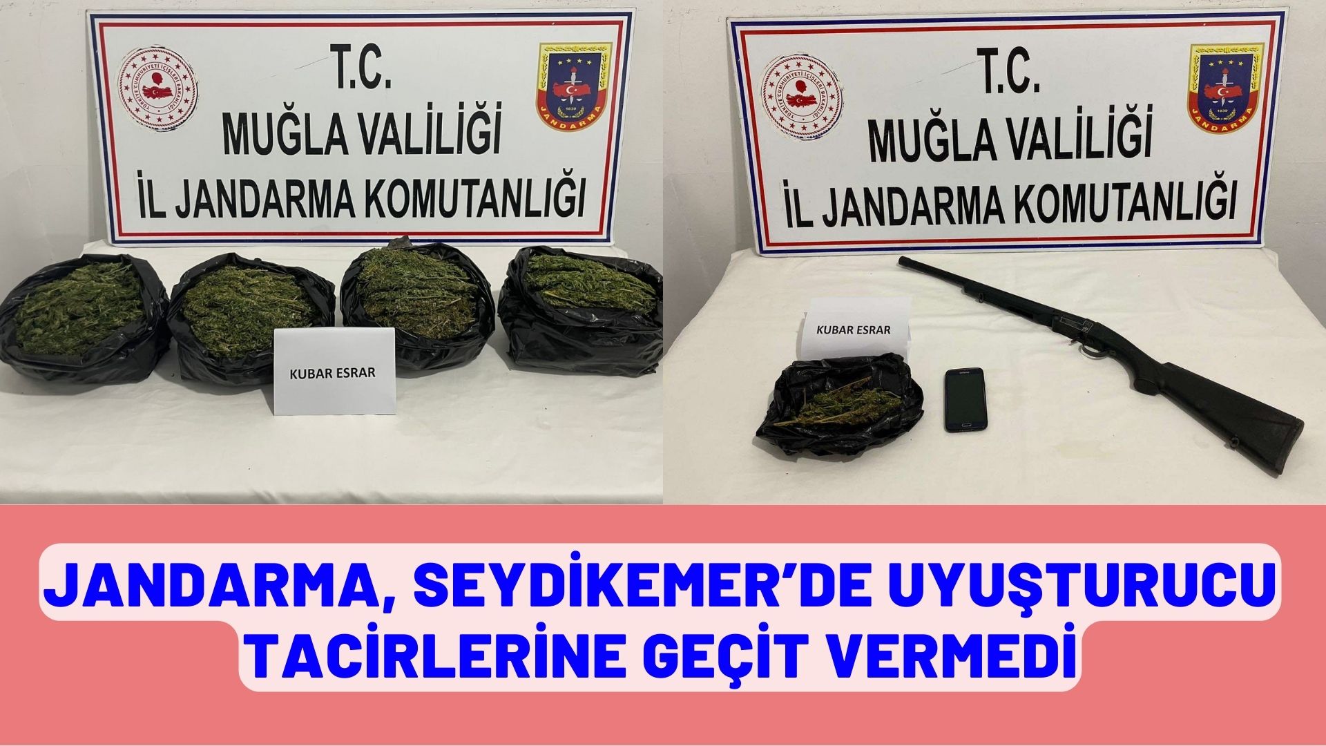 JANDARMA, SEYDİKEMER’DE UYUŞTURUCU TACİRLERİNE GEÇİT VERMEDİ