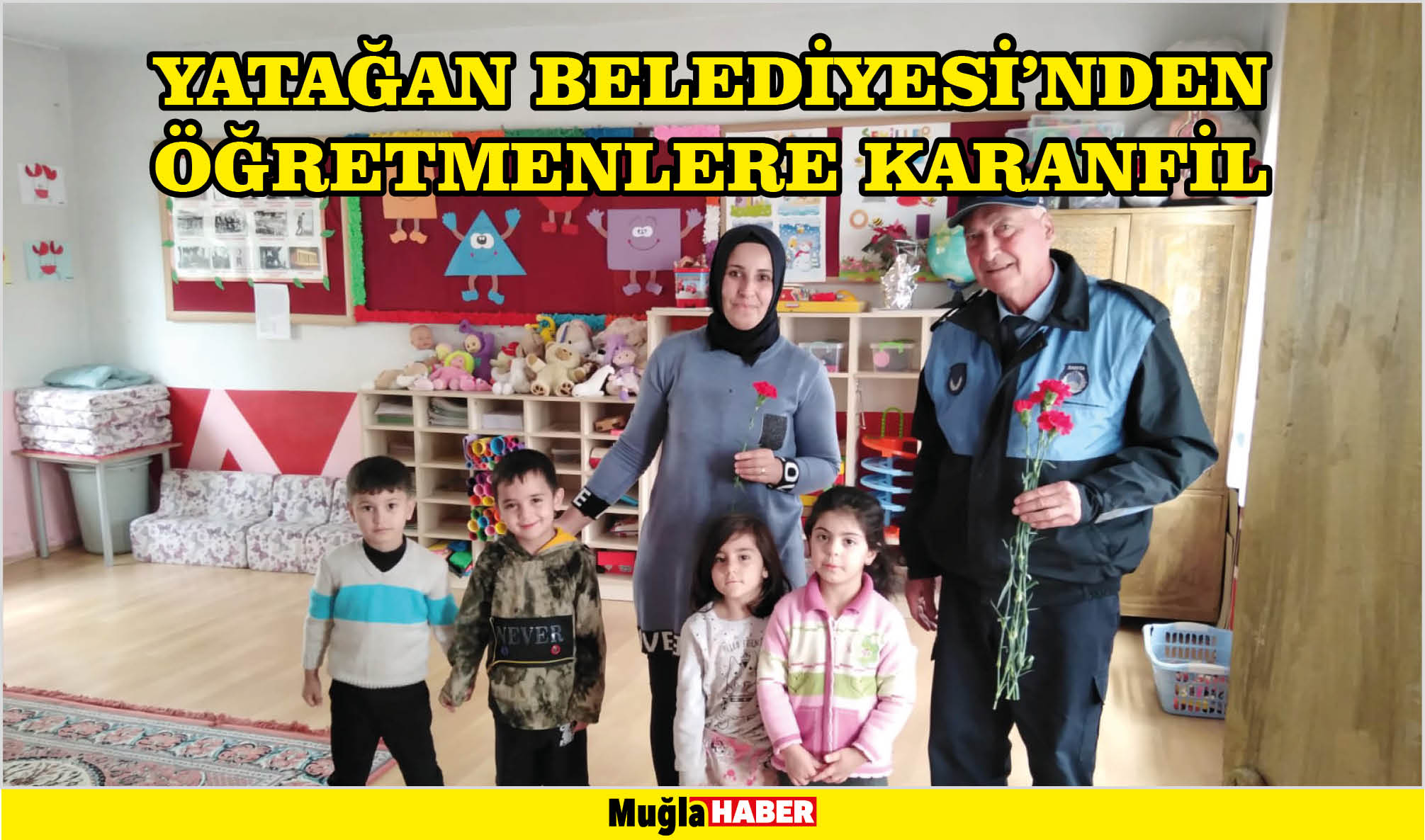 YATAĞAN BELEDİYESİ’NDEN ÖĞRETMENLERE KARANFİL