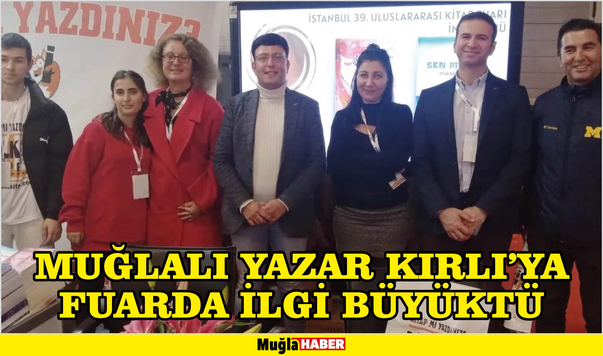 MUĞLALI YAZAR KIRLI’YA FUARDA İLGİ BÜYÜKTÜ