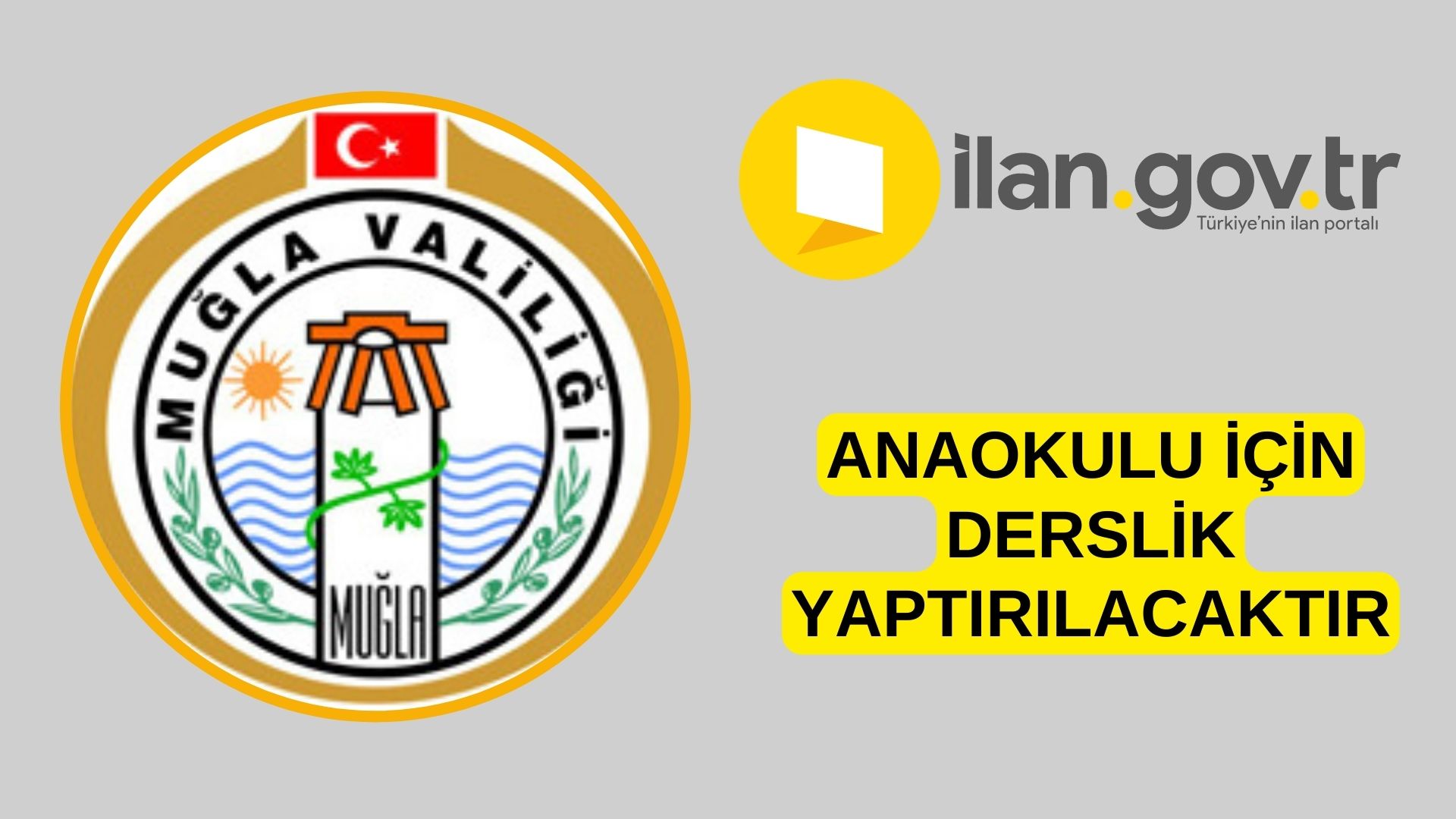 Anaokulu için derslik yaptırılacaktır