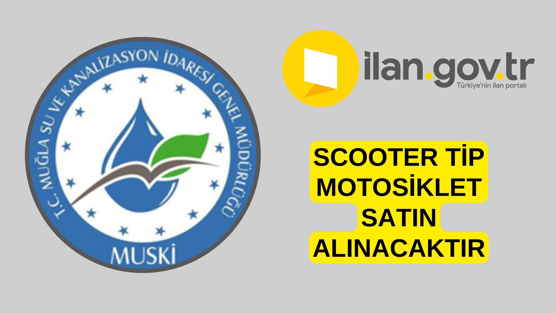 Scooter tip motosiklet satın alınacaktır