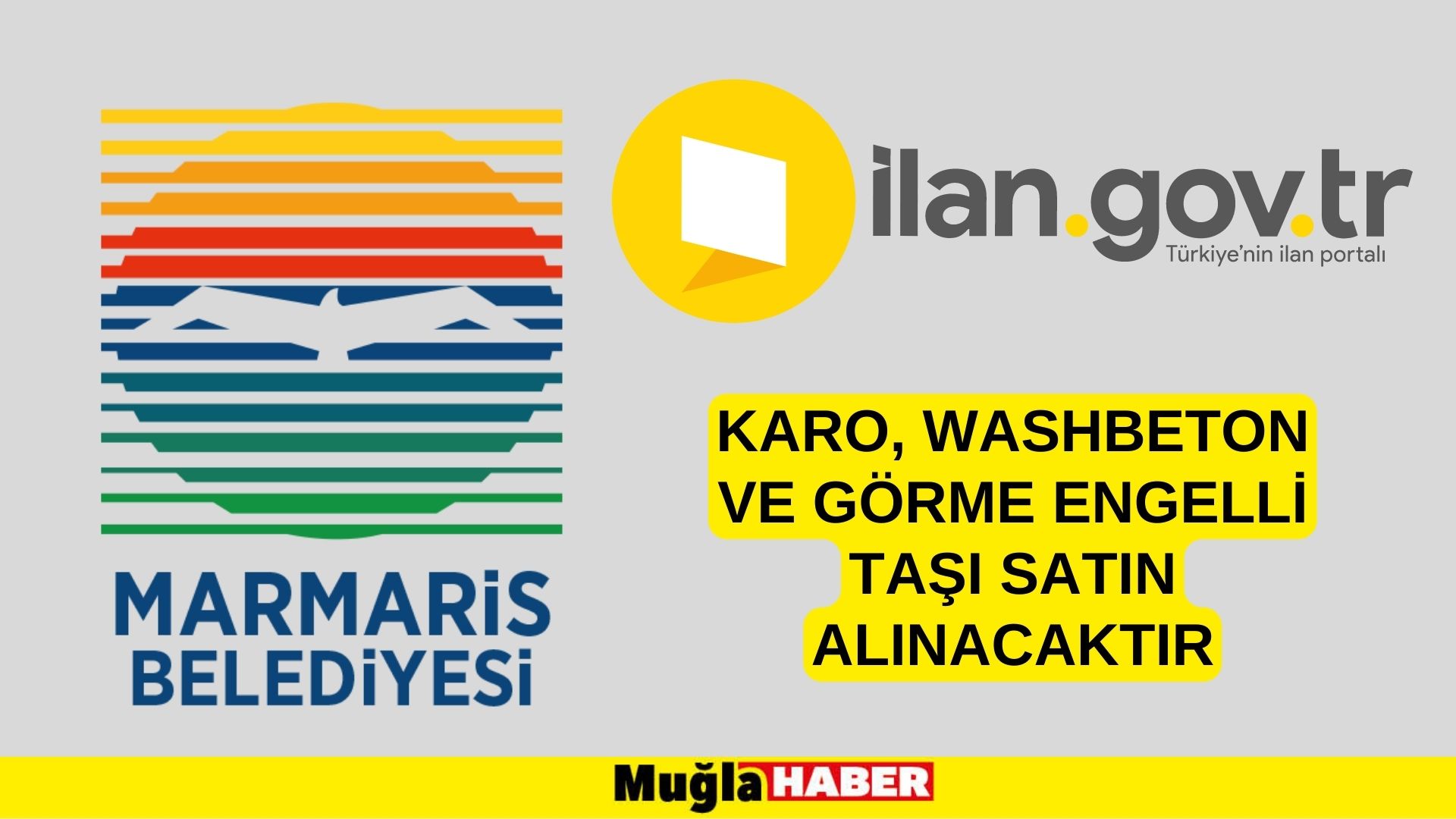 Karo, washbeton ve görme engelli taşı satın alınacaktır