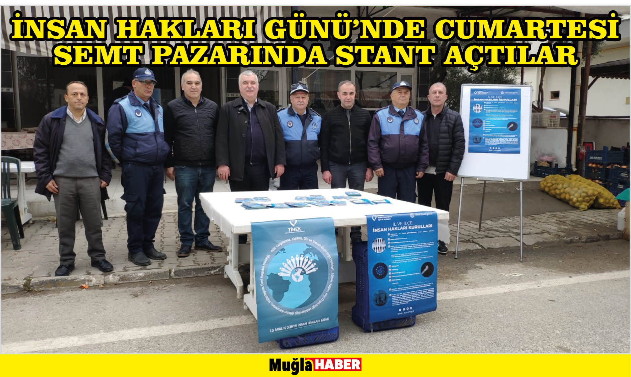 İNSAN HAKLARI GÜNÜ’NDE CUMARTESİ SEMT PAZARINDA STANT AÇTILAR