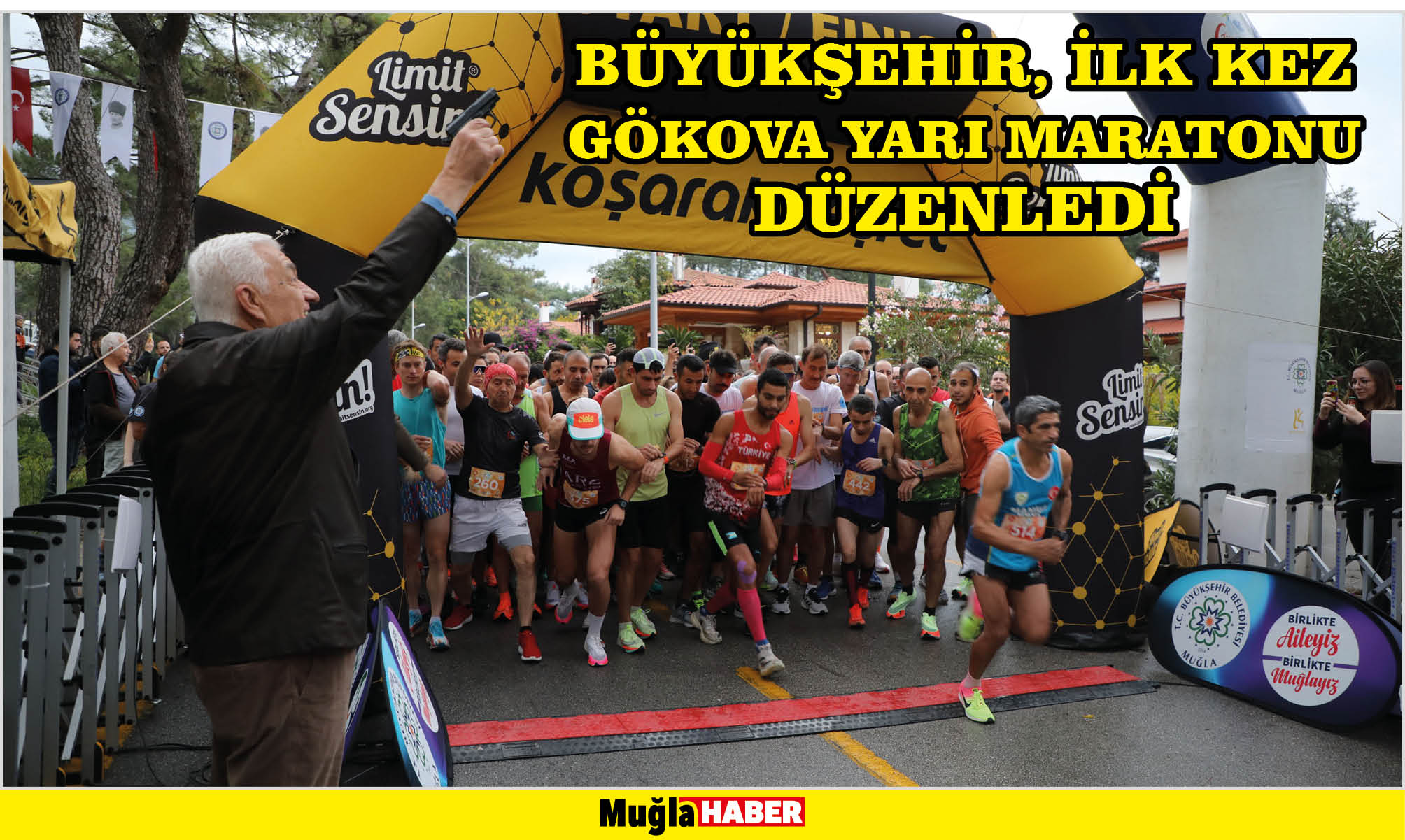 BÜYÜKŞEHİR, İLK KEZ GÖKOVA YARI MARATONU DÜZENLEDİ