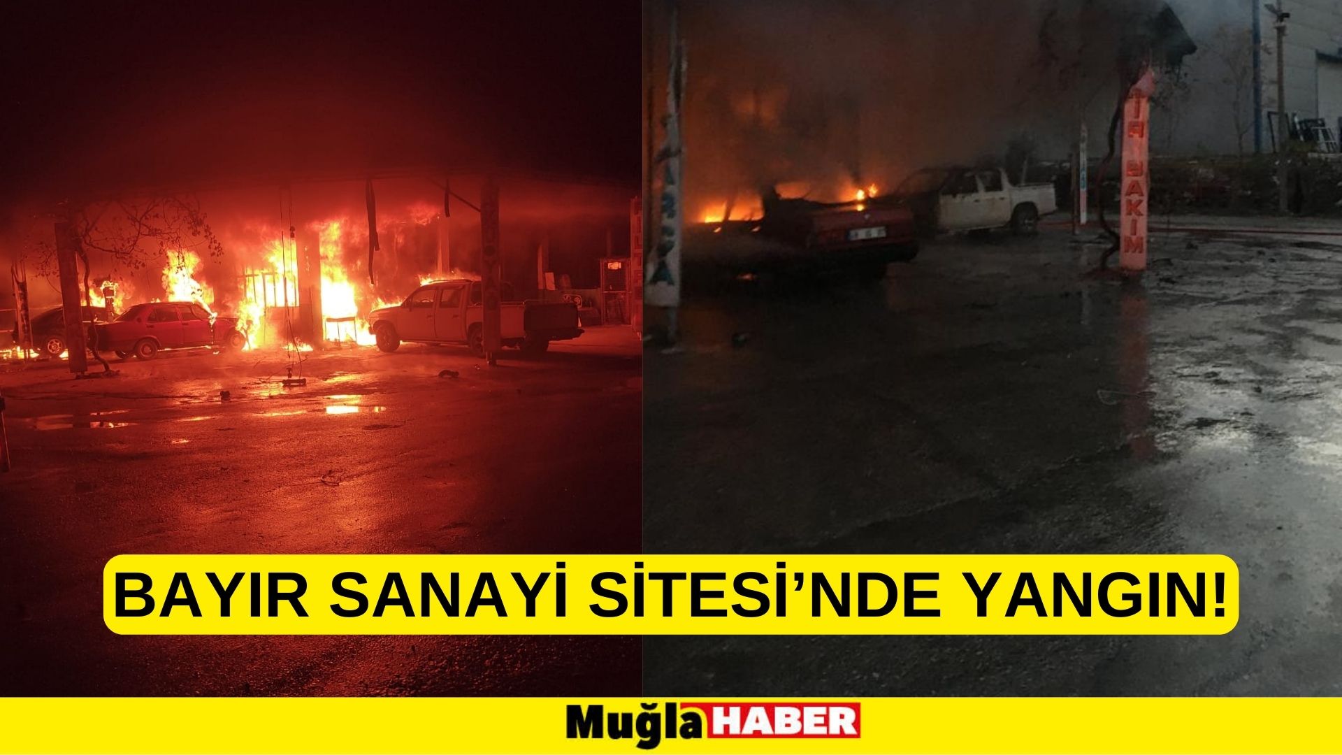 BAYIR SANAYİ SİTESİ’NDE YANGIN!