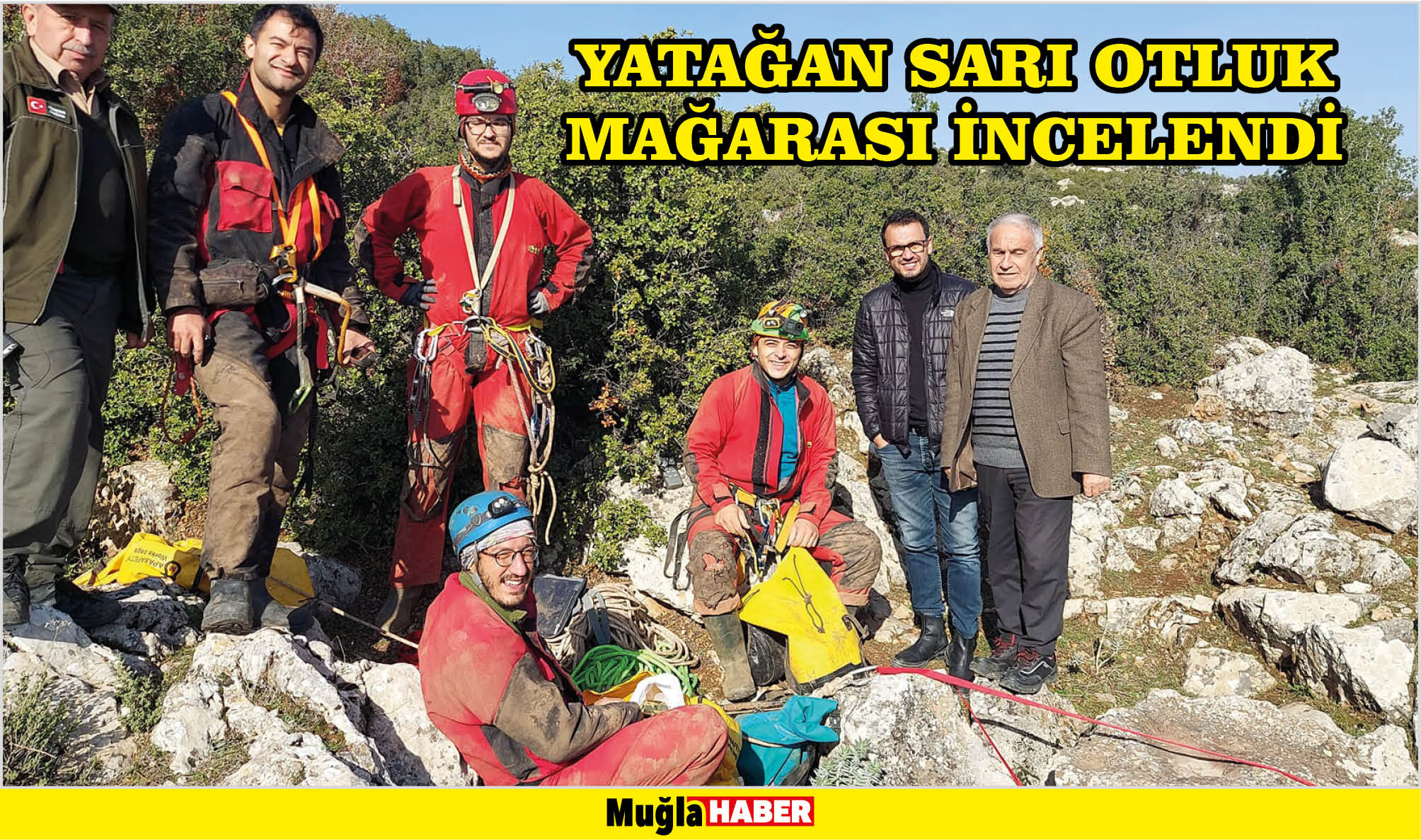 YATAĞAN SARI OTLUK MAĞARASI İNCELENDİ