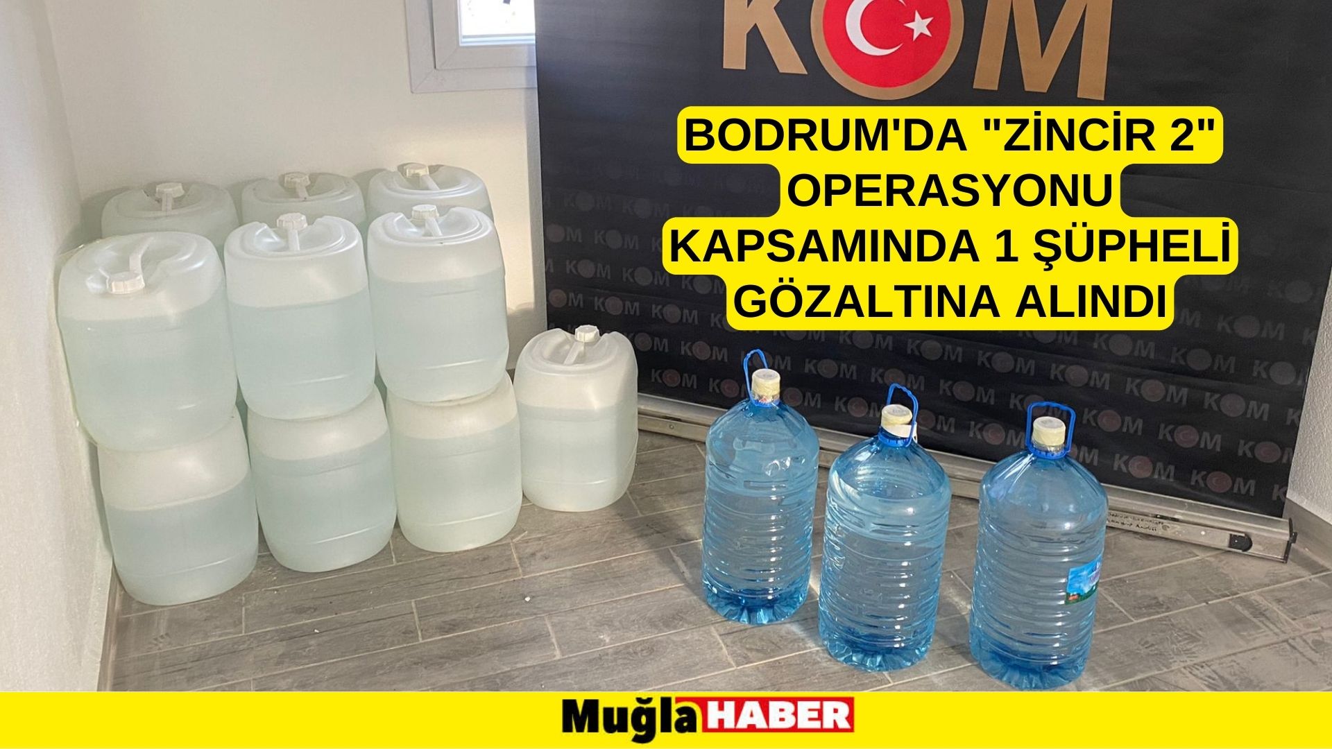 Bodrum'da "Zincir 2" operasyonu kapsamında 1 şüpheli gözaltına alındı