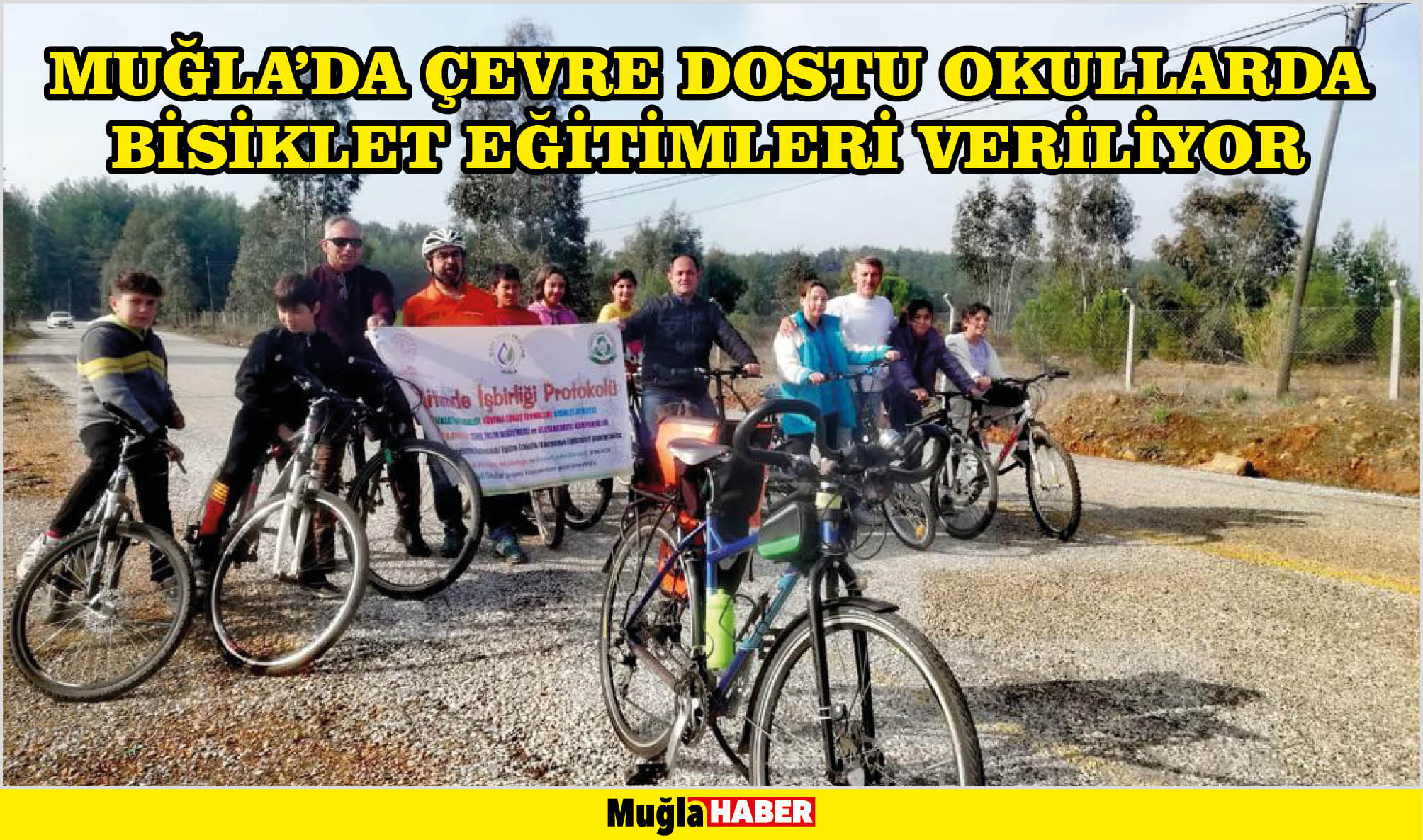 MUĞLA’DA ÇEVRE DOSTU OKULLARDA BİSİKLET EĞİTİMLERİ VERİLİYOR