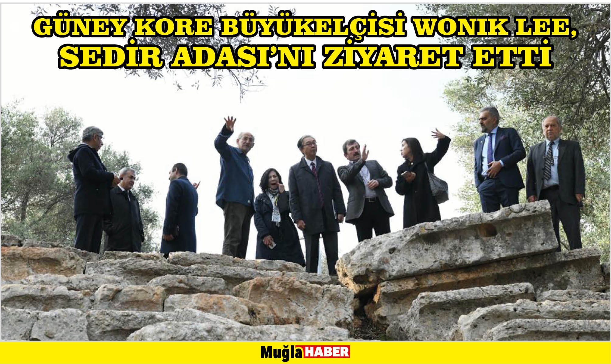 GÜNEY KORE BÜYÜKELÇİSİ WONIK LEE, SEDİR ADASI’NI ZİYARET ETTİ