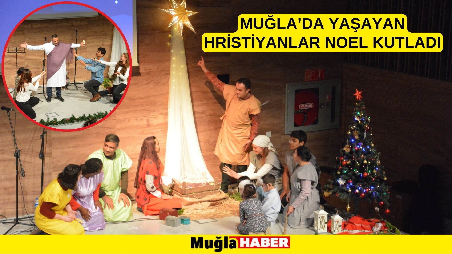 MUĞLA’DA YAŞAYAN HRİSTİYANLAR NOEL KUTLADI