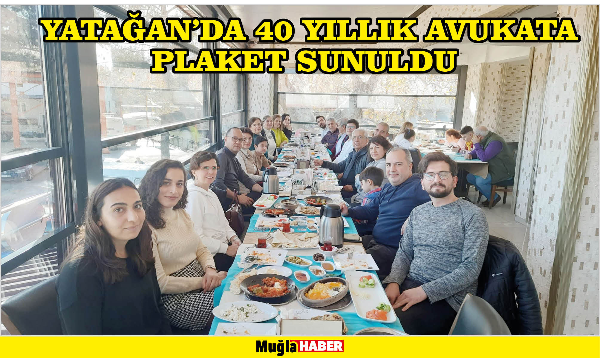  YATAĞAN’DA 40 YILLIK AVUKATA PLAKET SUNULDU