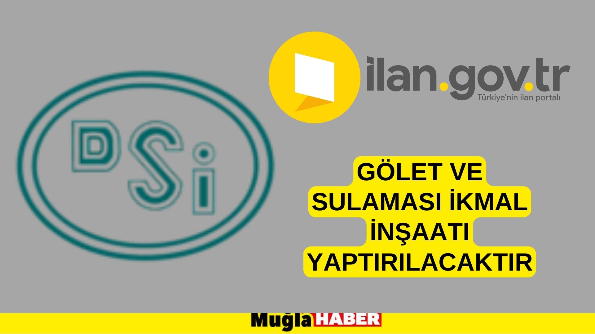 Gölet ve sulaması ikmal inşaatı yaptırılacaktır