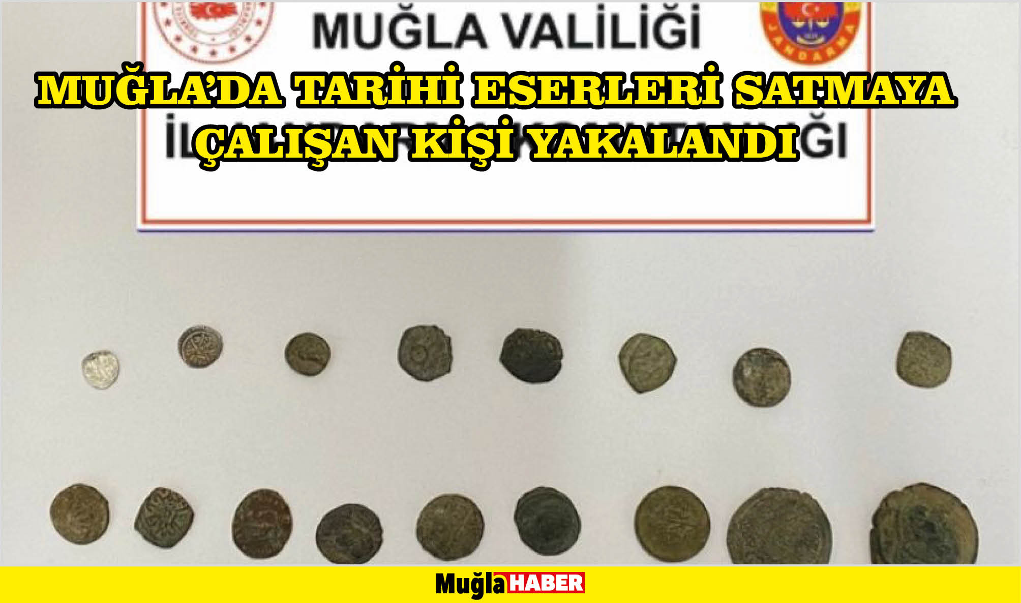 Muğla'da tarihi eserleri satmaya çalışan kişi yakalandı