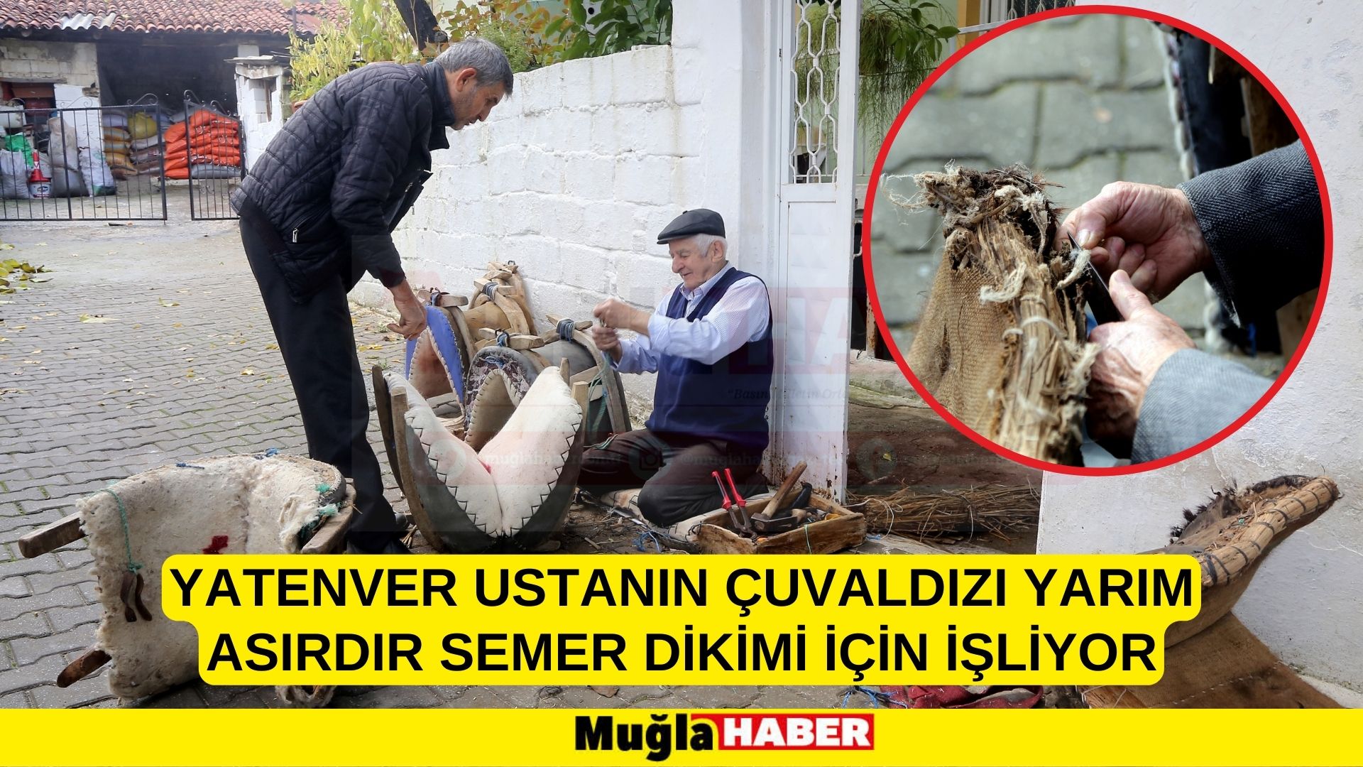 Enver ustanın çuvaldızı yarım asırdır semer dikimi için işliyor