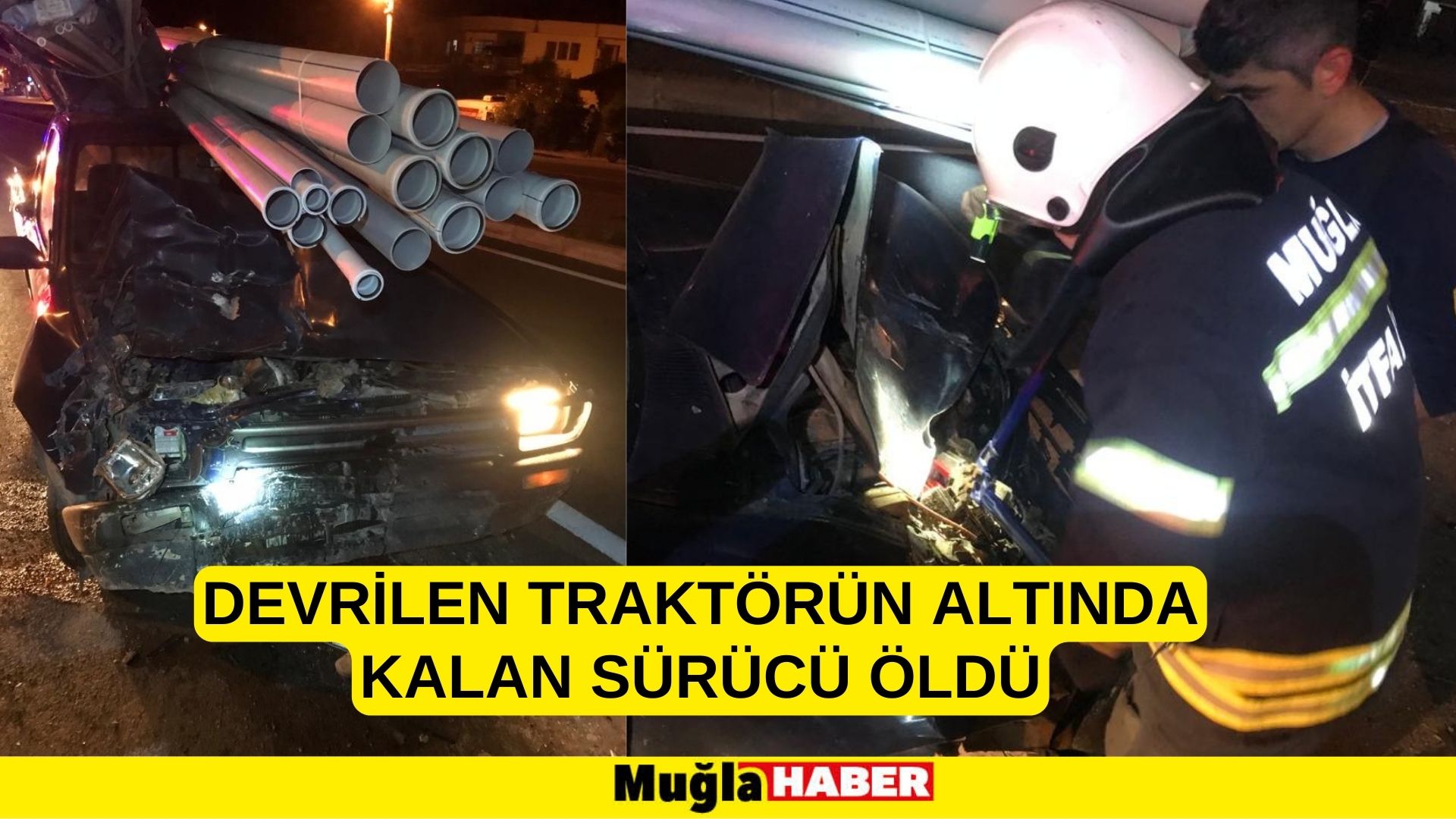 devrilen traktörün altında kalan sürücü öldü