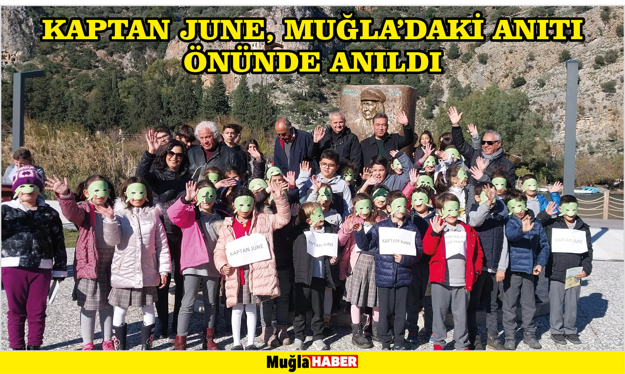 Kaptan June, Muğla'daki anıtı önünde anıldı