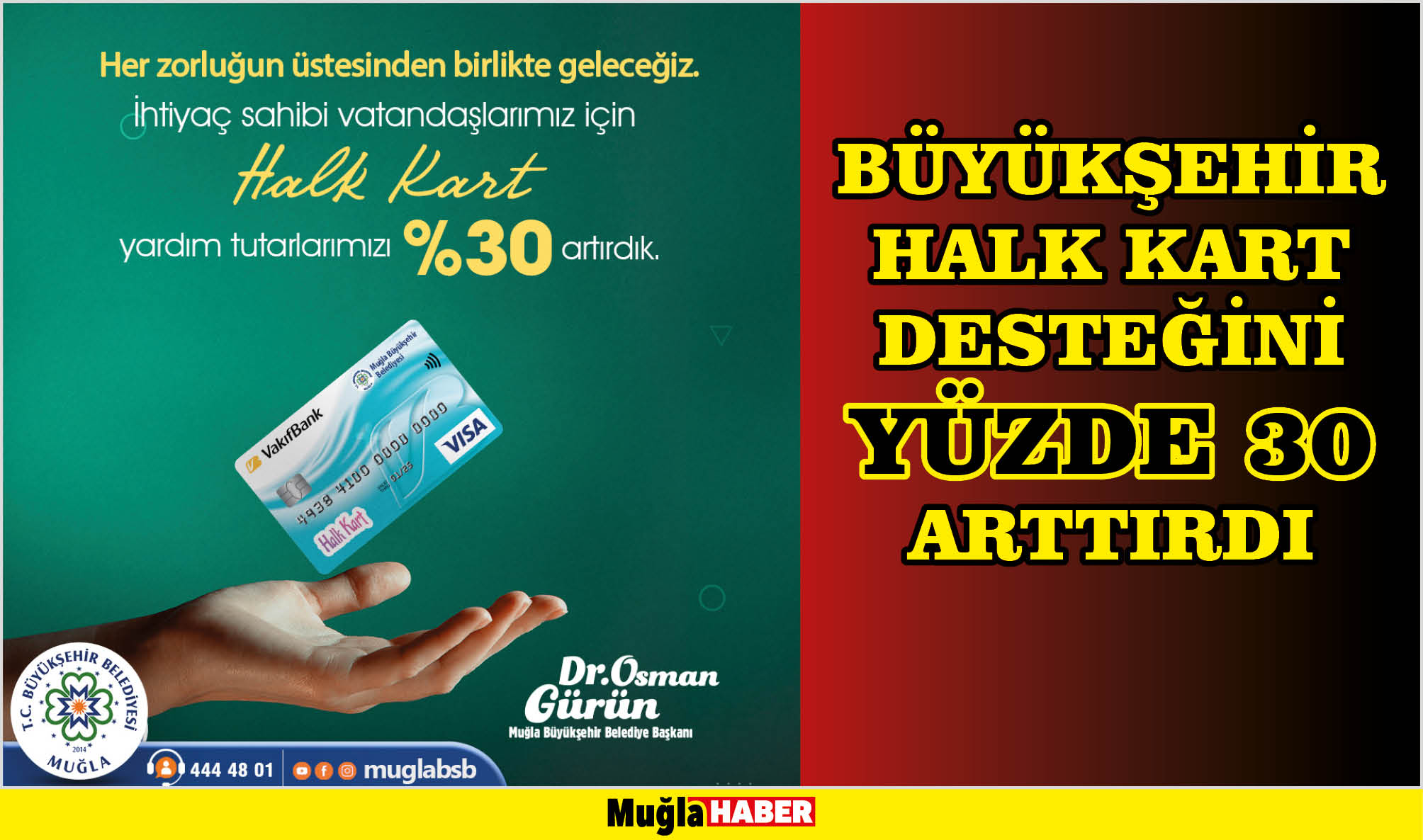 BÜYÜKŞEHİR HALK KART DESTEĞİNİ YÜZDE 30 ARTTIRDI