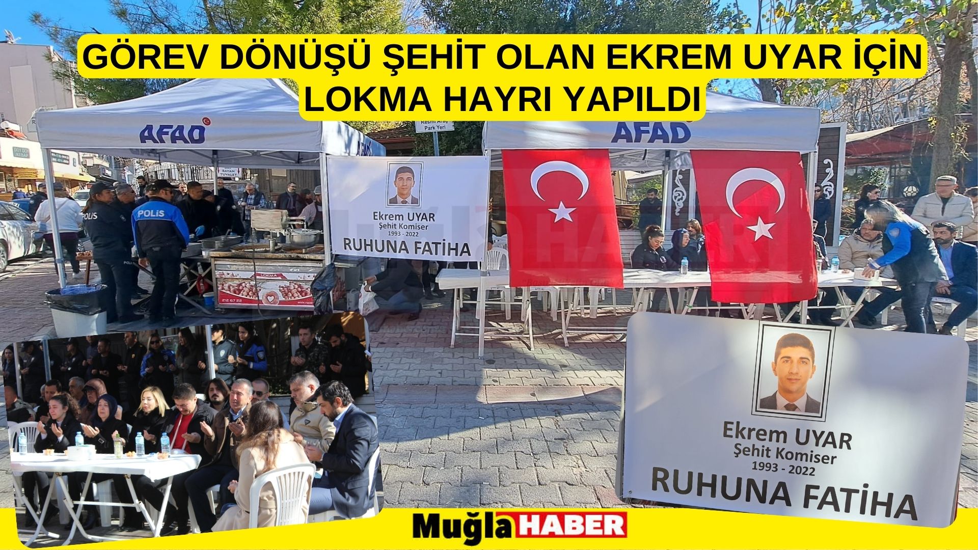 GÖREV DÖNÜŞÜ ŞEHİT OLAN EKREM UYAR İÇİN LOKMA HAYRI YAPILDI