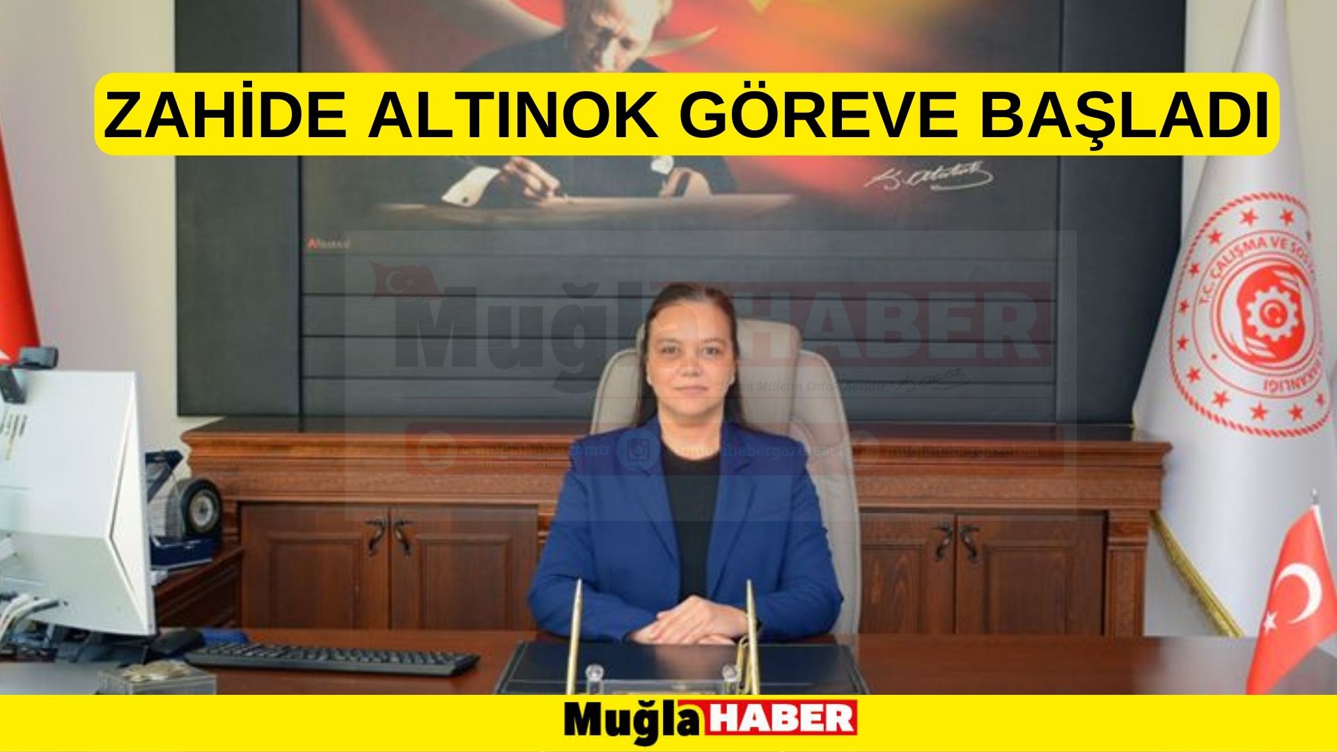 ZAHİDE ALTINOK GÖREVE BAŞLADI