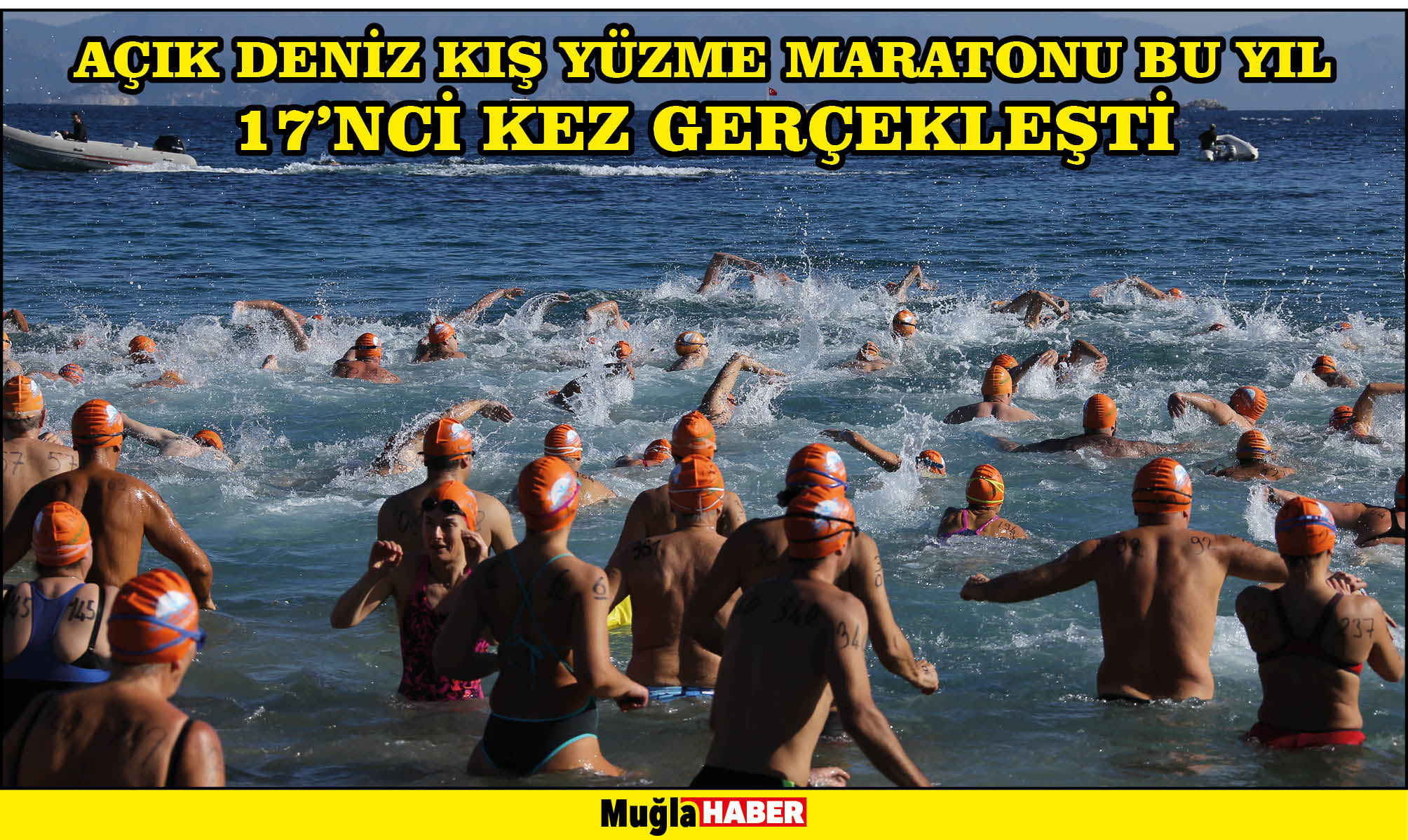 AÇIK DENİZ KIŞ YÜZME MARATONU BU YIL 17’NCİ KEZ GERÇEKLEŞTİ