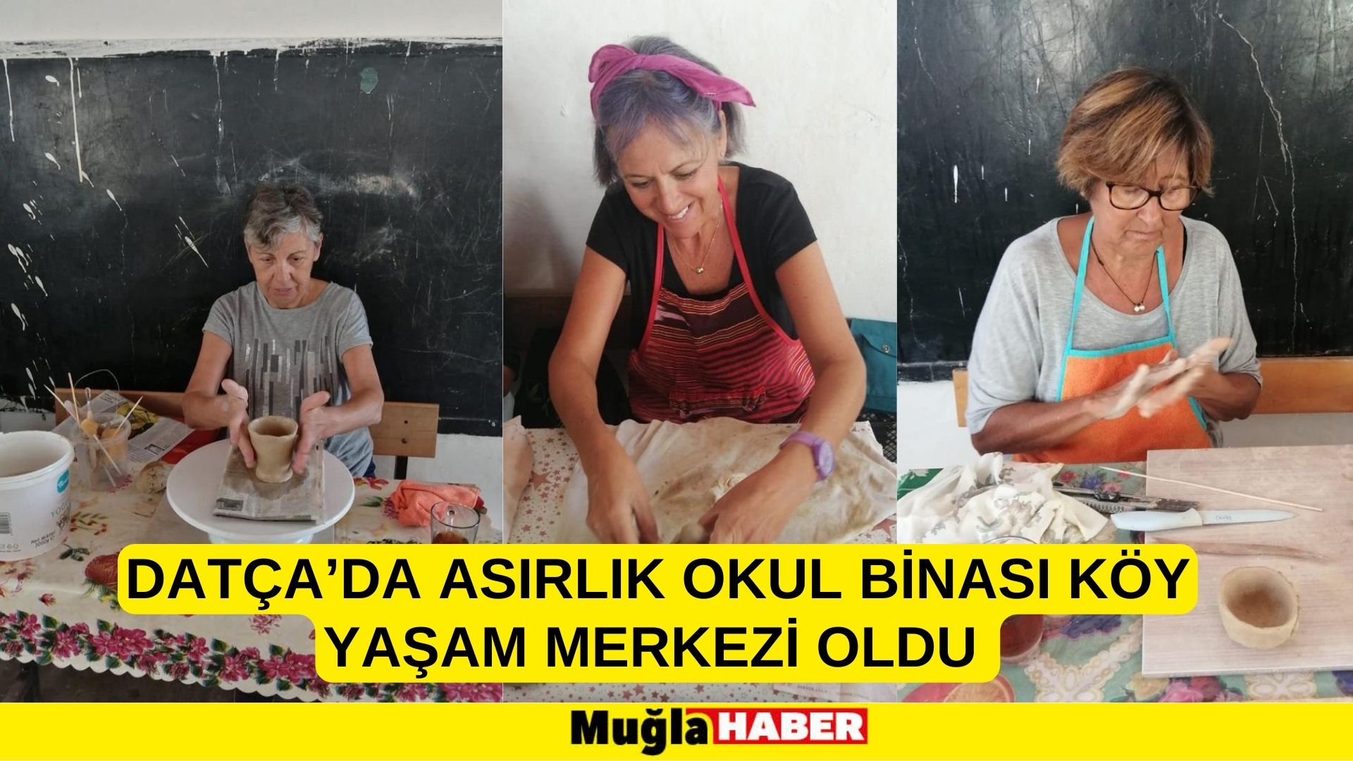 DATÇA’DA ASIRLIK OKUL BİNASI KÖY YAŞAM MERKEZİ OLDU