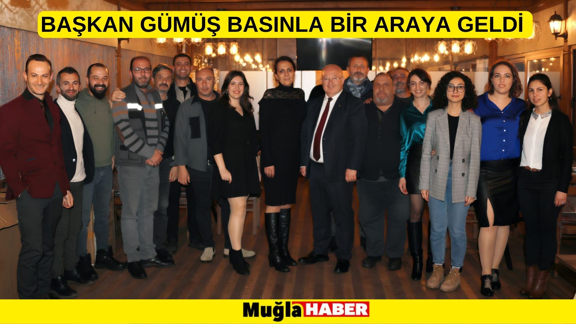 BAŞKAN GÜMÜŞ BASINLA BİR ARAYA GELDİ