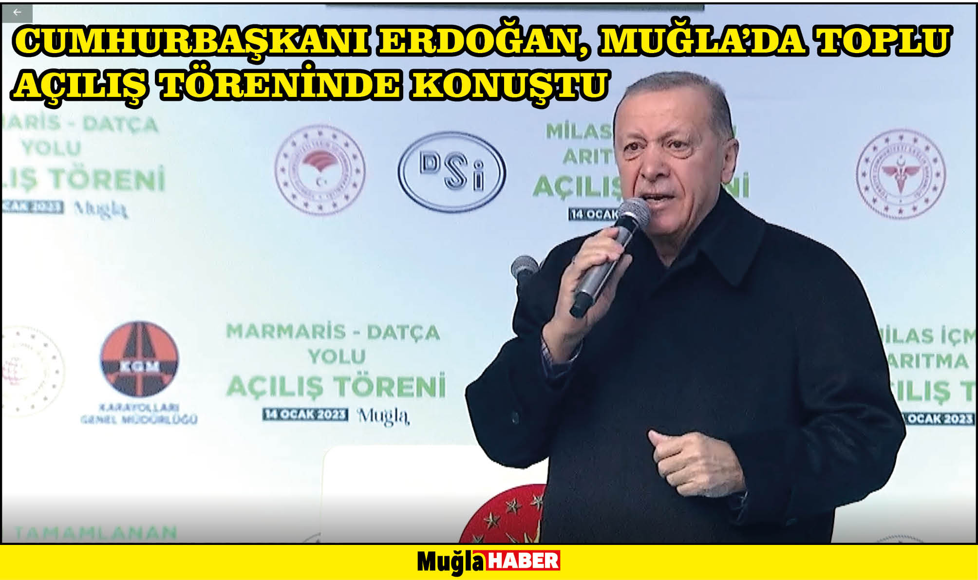 Cumhurbaşkanı Erdoğan, Muğla'da toplu açılış töreninde konuştu