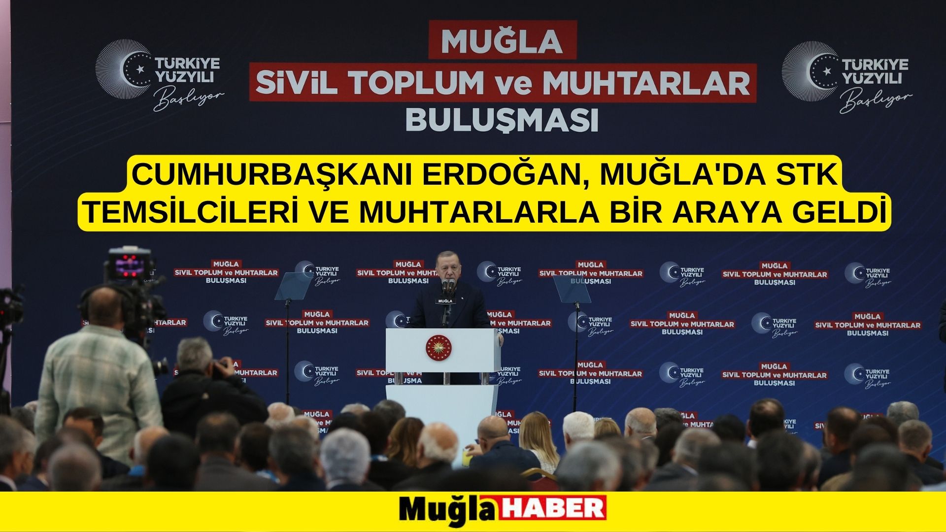 Cumhurbaşkanı Erdoğan, STK temsilcileri ve muhtarlarla bir araya geldi: