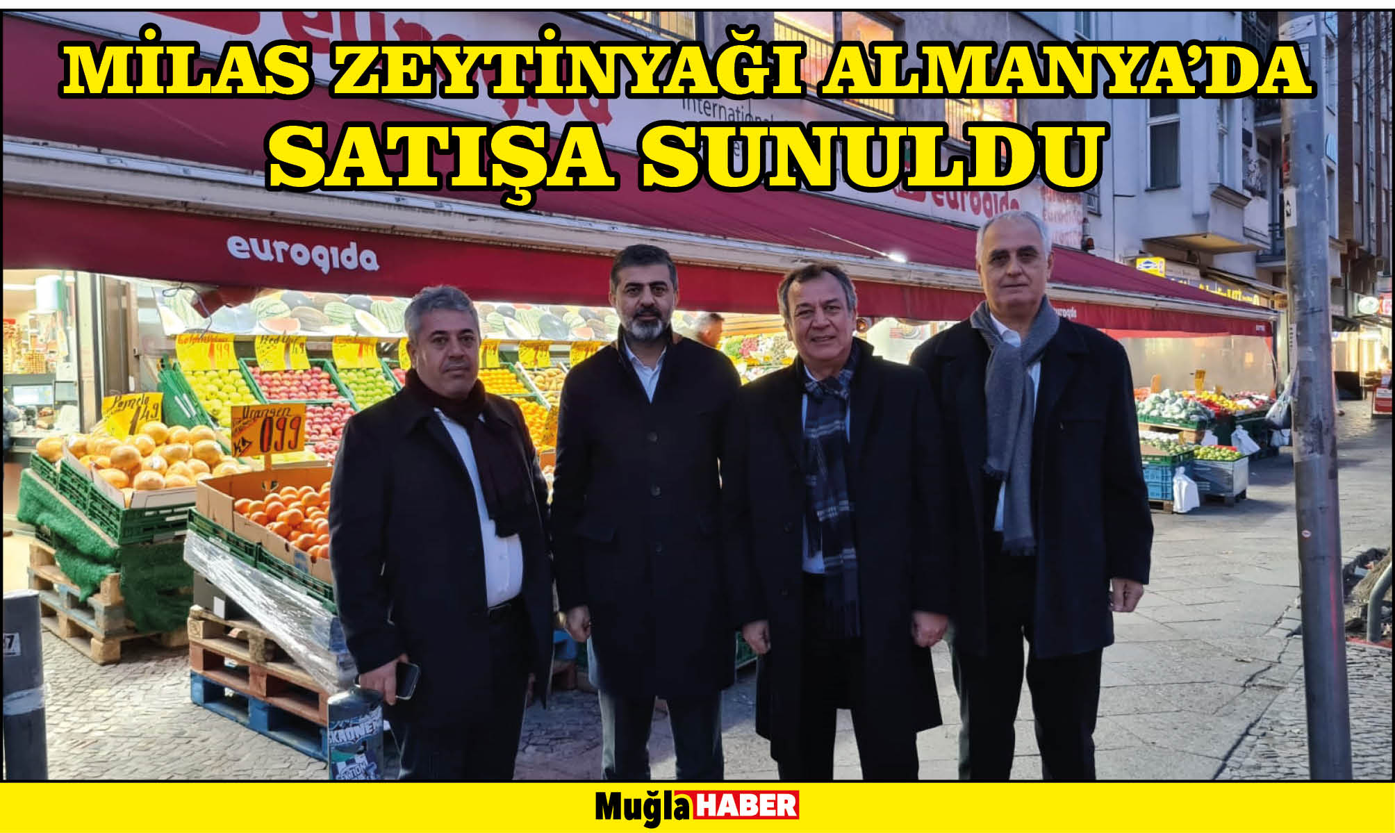 MİLAS ZEYTİNYAĞI ALMANYA’DA SATIŞA SUNULDU