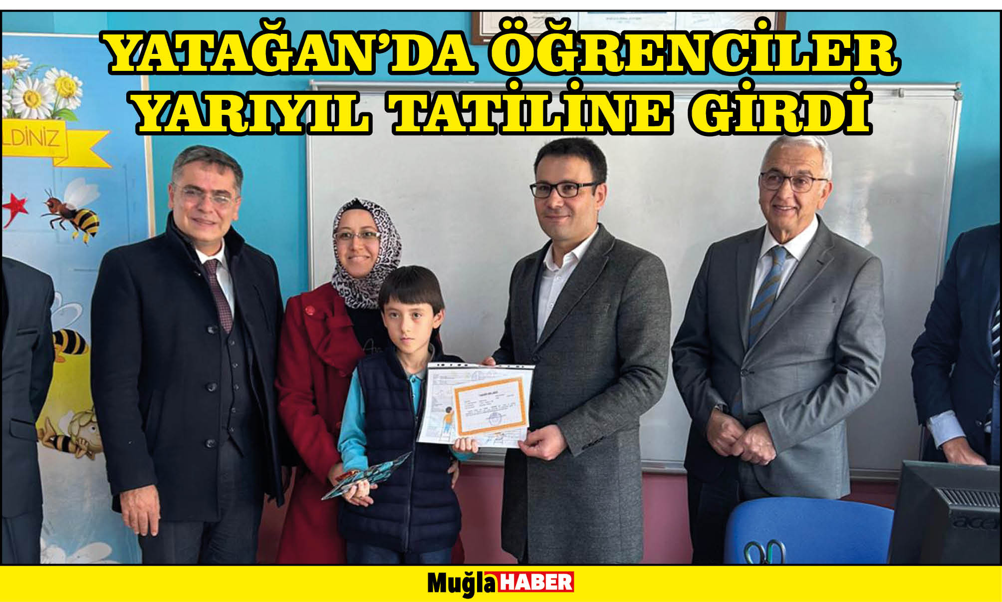 YATAĞAN’DA ÖĞRENCİLER YARIYIL TATİLİNE GİRDİ