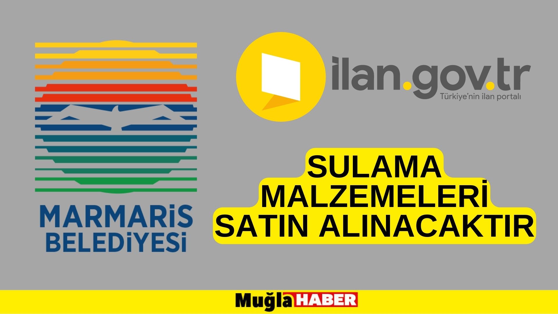 Sulama malzemeleri satın alınacaktır