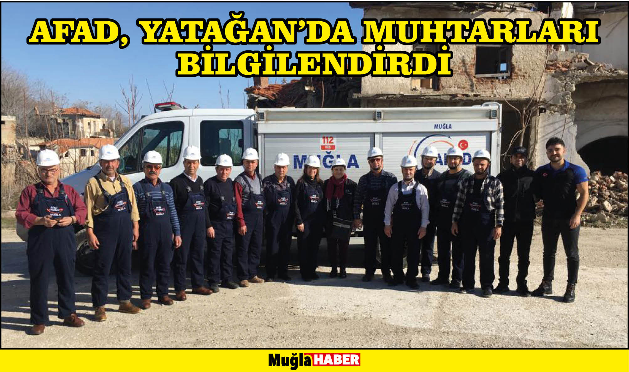 AFAD, YATAĞAN’DA MUHTARLARI BİLGİLENDİRDİ