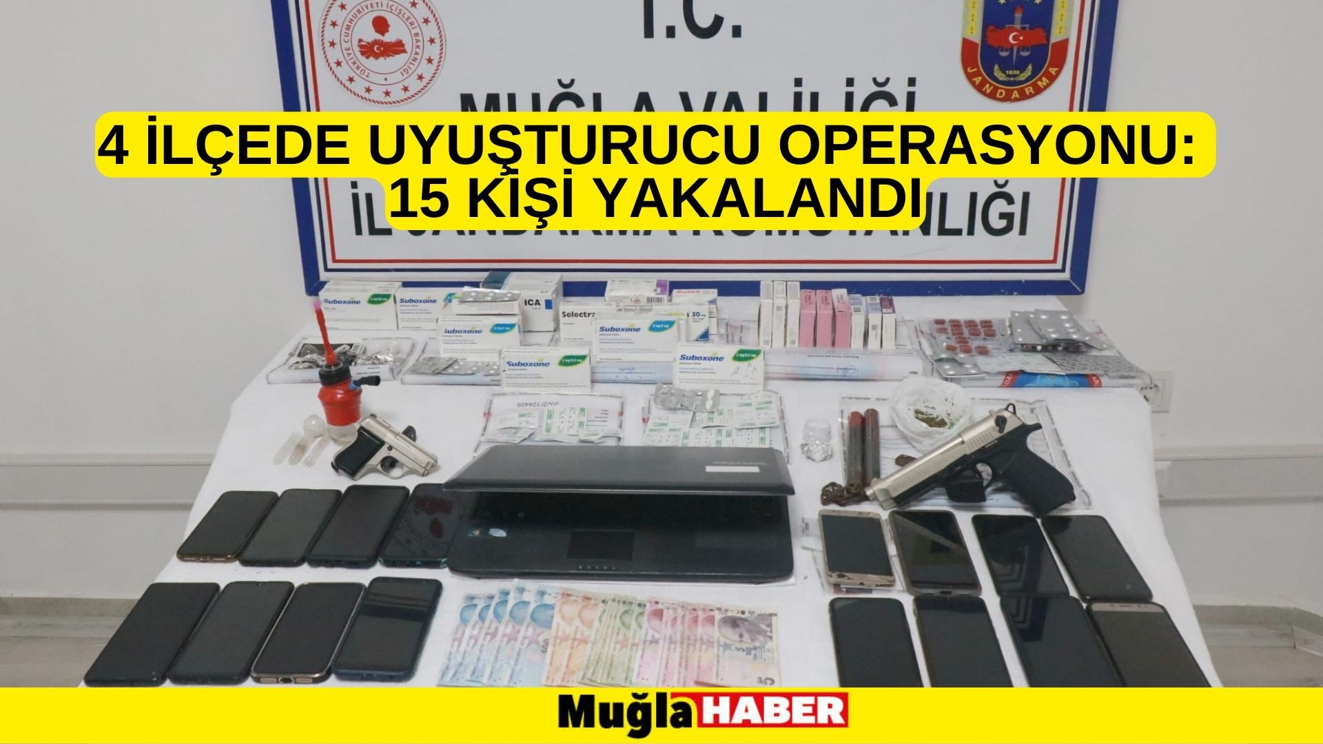 4 İLÇEDE UYUŞTURUCU OPERASYONU: 15 KİŞİ YAKALANDI