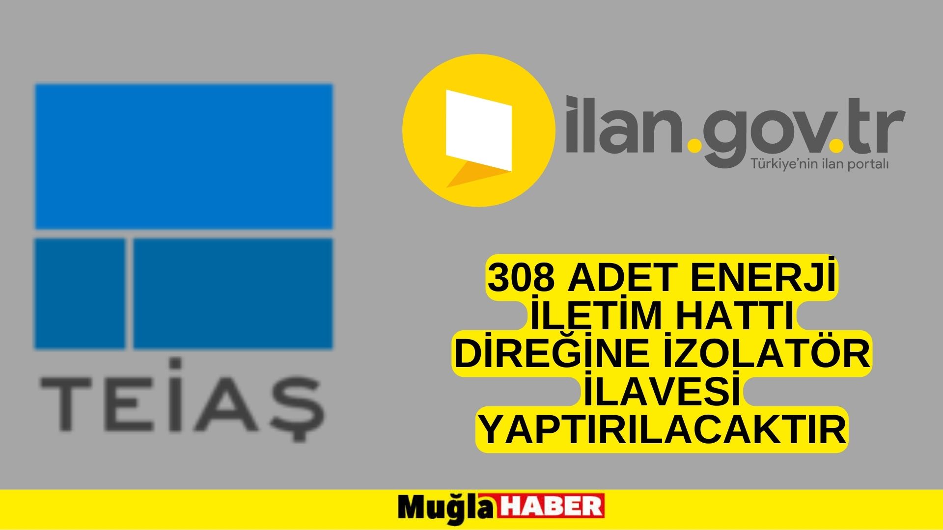 308 adet enerji iletim hattı direğine izolatör ilavesi yaptırılacaktır