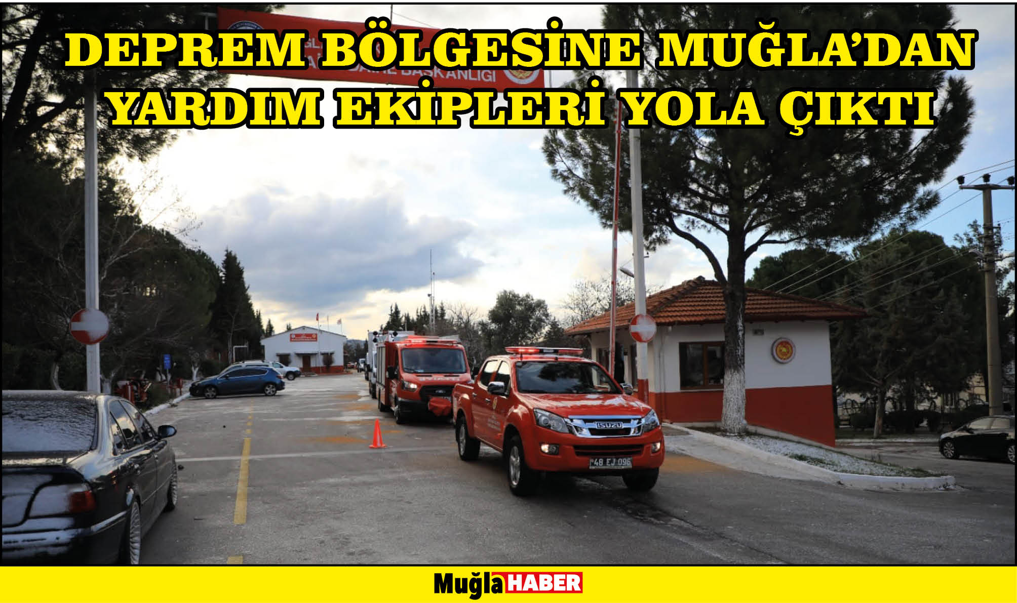 deprem bölgesine Muğla’dan yardım ekipleri yola çıktı