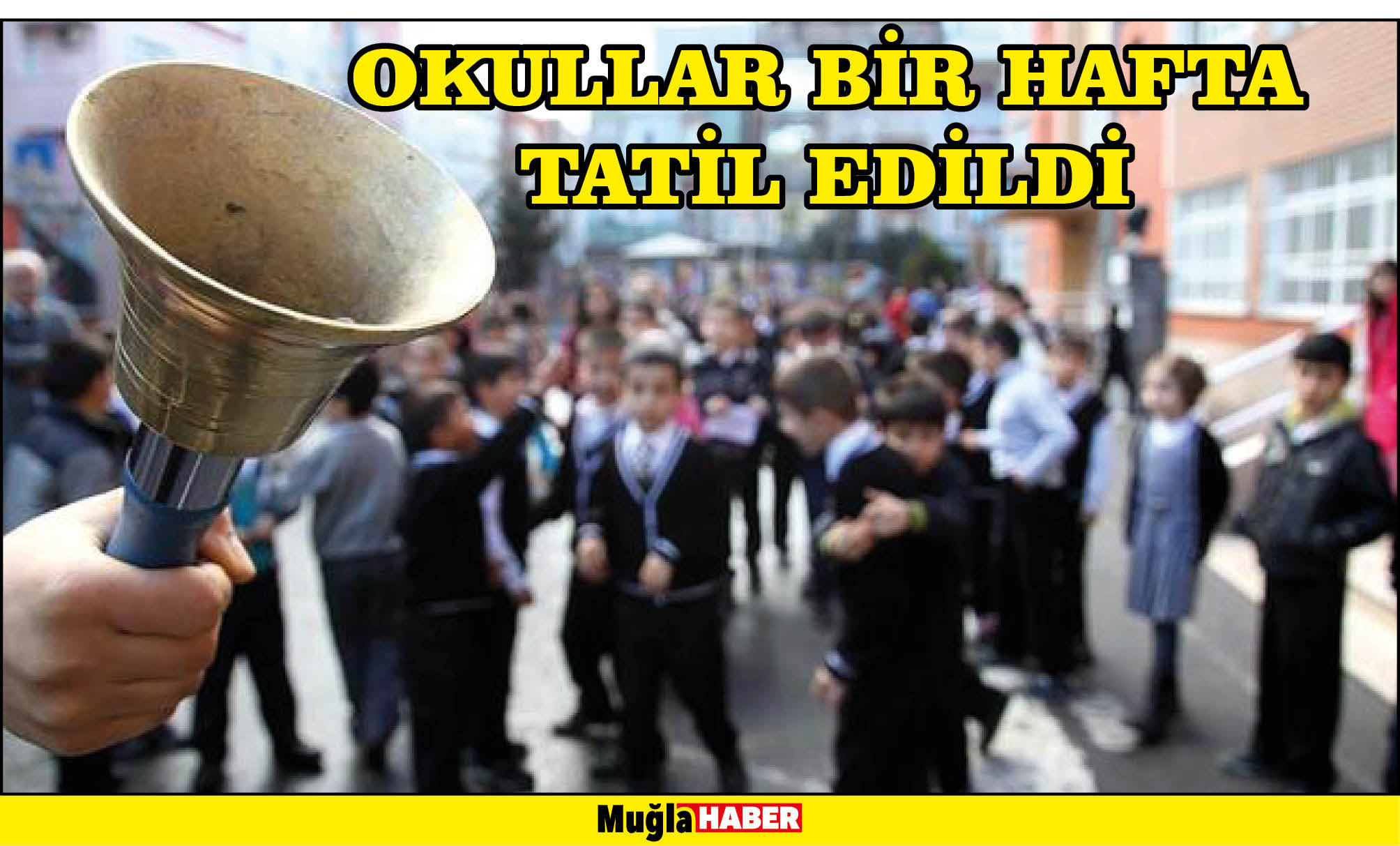 Okullar bir hafta tatil edildi