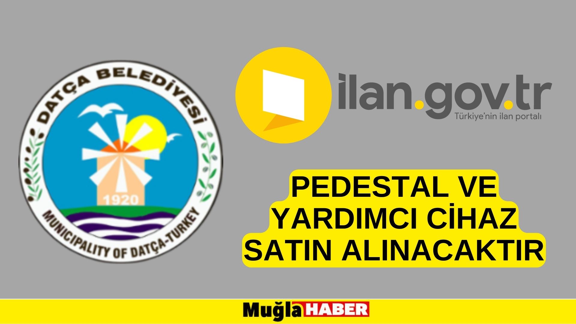 Pedestal ve yardımcı cihaz satın alınacaktır