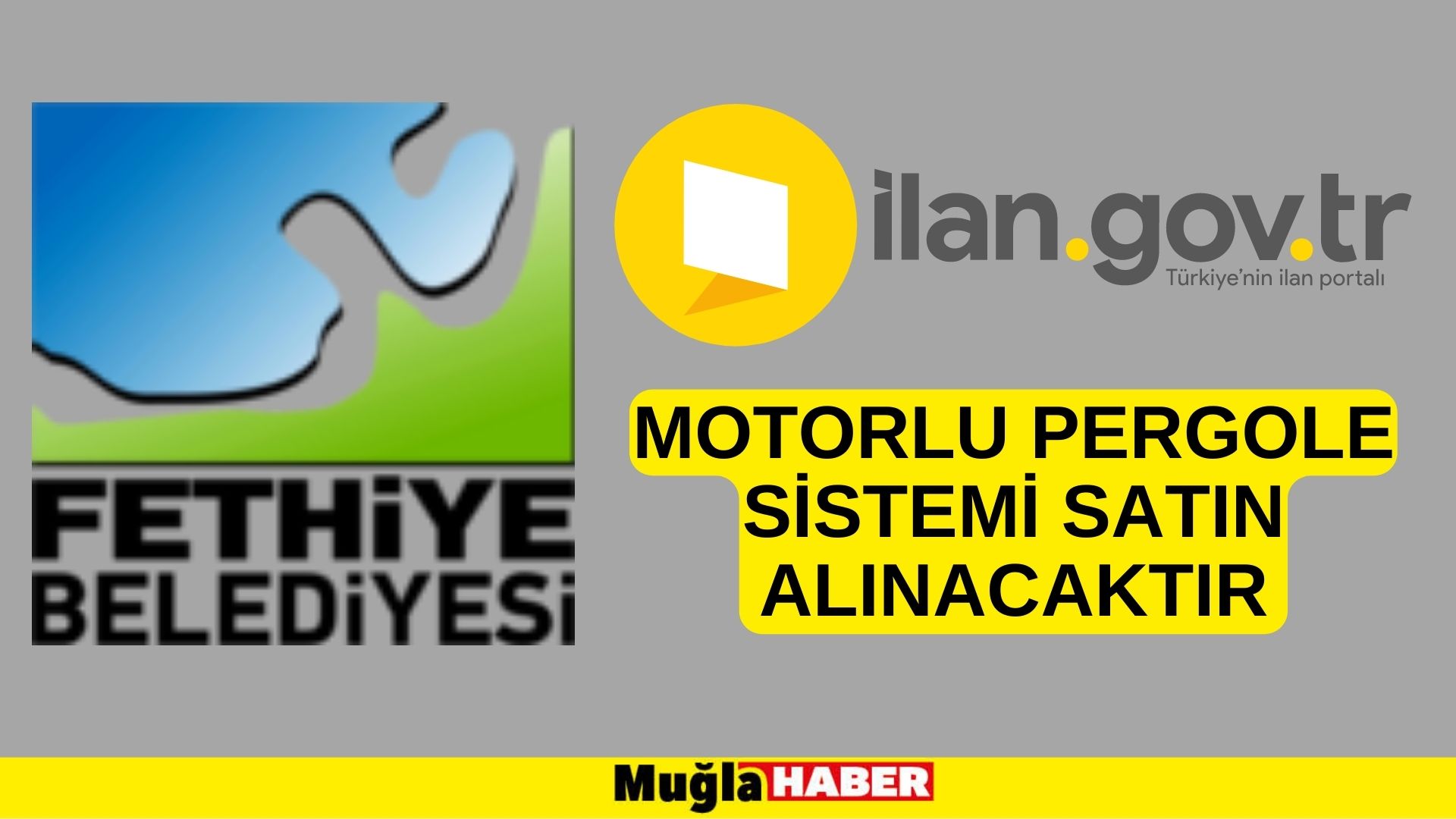 Motorlu pergole sistemi satın alınacaktır