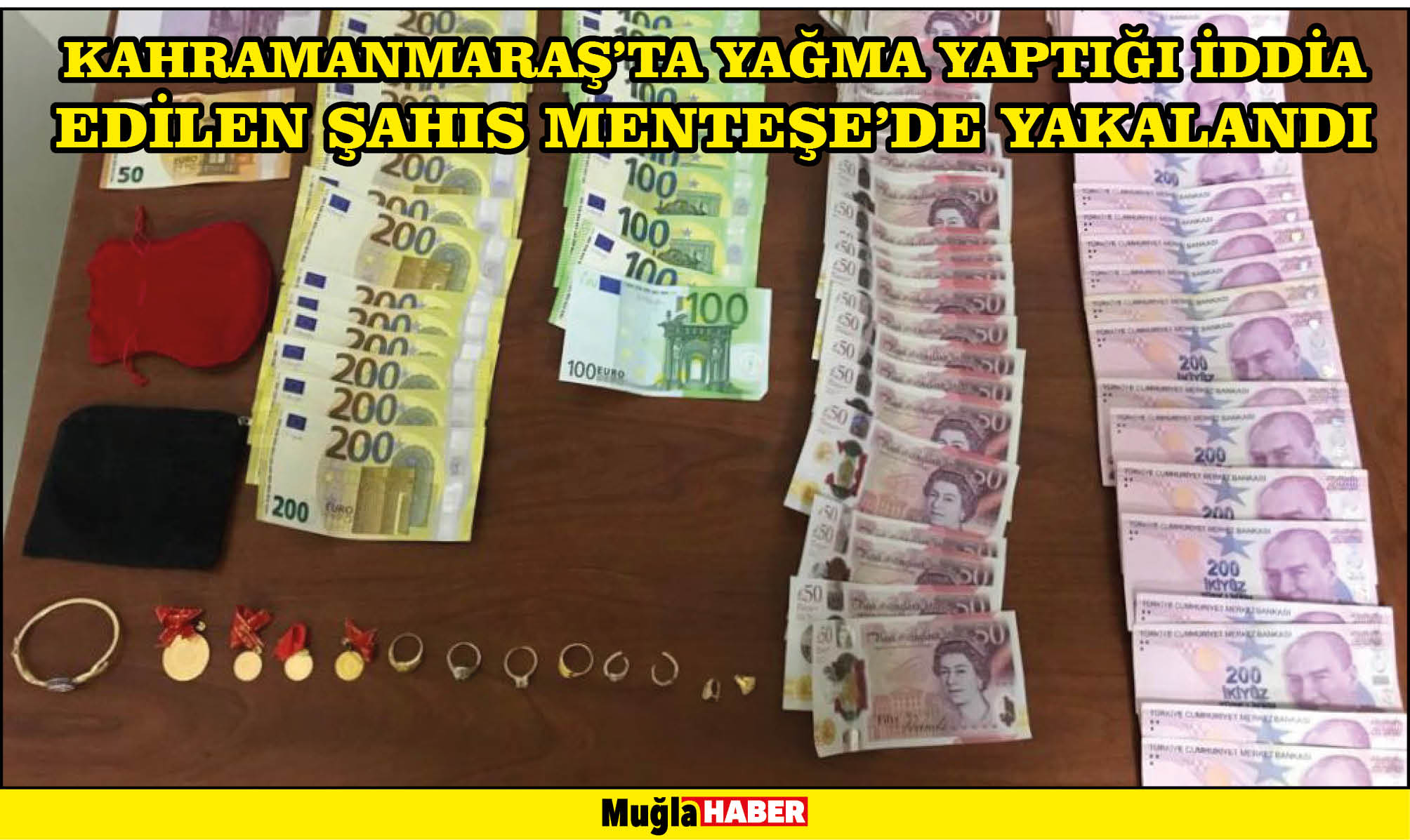 Kahramanmaraş’ta yağma yaptığı iddia edilen şahıs Menteşe’de yakalandı