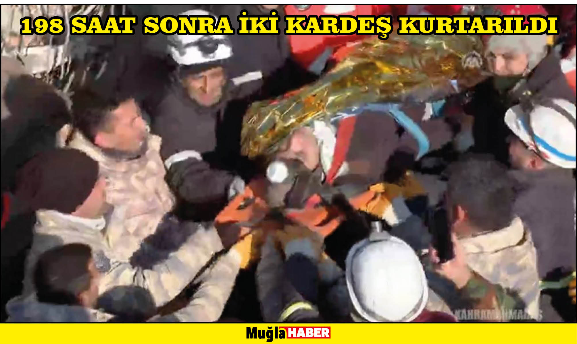 198 SAAT SONRA İKİ KARDEŞ KURTARILDI