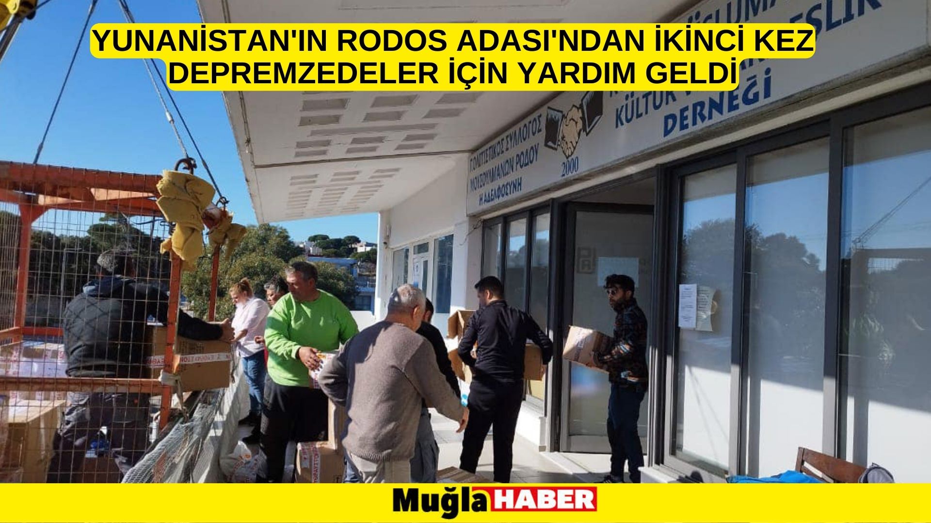 Yunanistan'ın Rodos Adası'ndan ikinci kez depremzedeler için yardım geldi