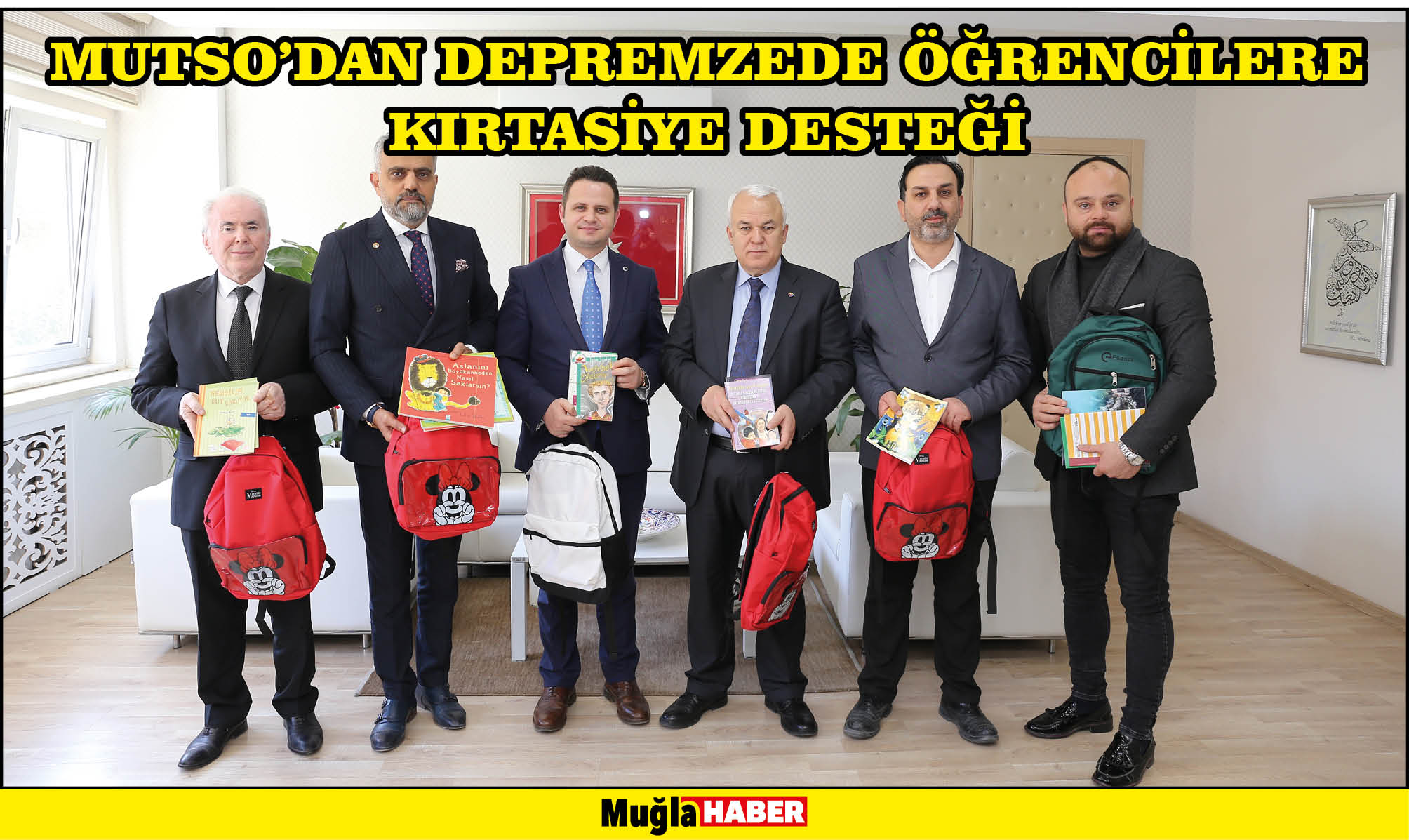 MUTSO’DAN DEPREMZEDE ÖĞRENCİLERE KIRTASİYE DESTEĞİ